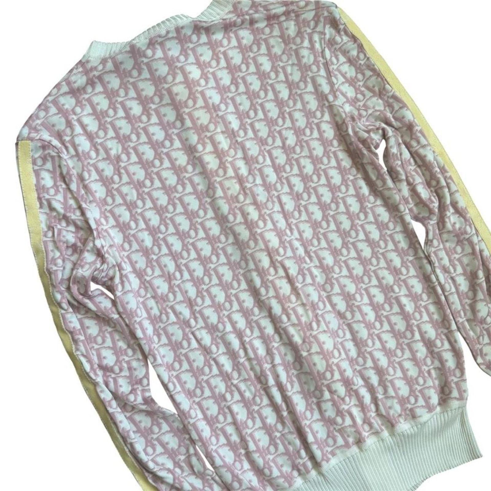 Dior Christian Dior Trotter Zip-Up Knit Cardigan Light Pink Size XS / US 0-2 / IT 36-38 - 6 Thumbnail