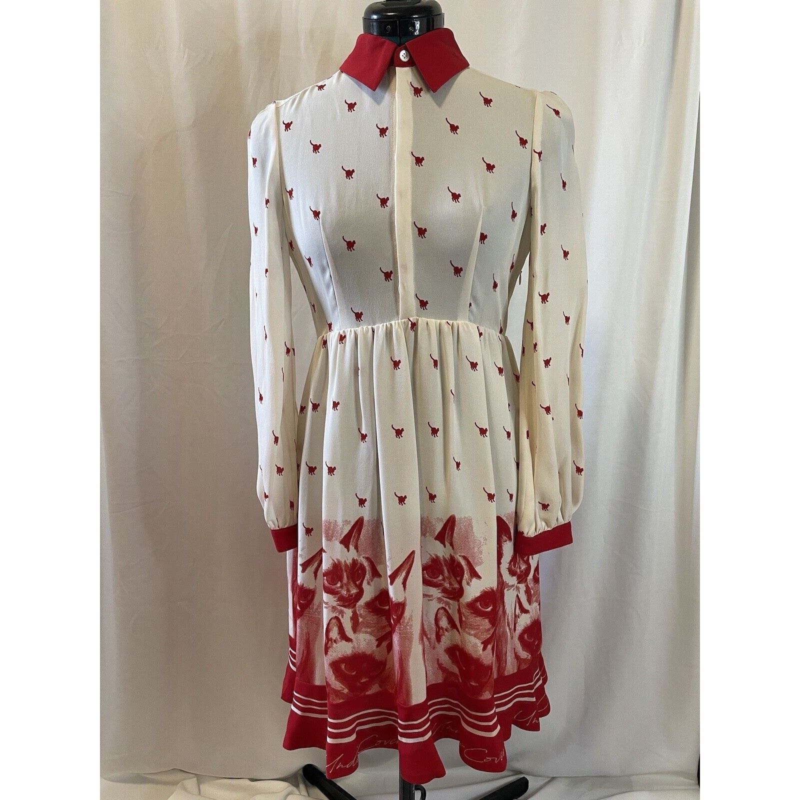 Undercover SS20 Undercover Lightweight Cat Print Dress JP Size 2 Size S / US 4 / IT 40 - 1 Thumbnail