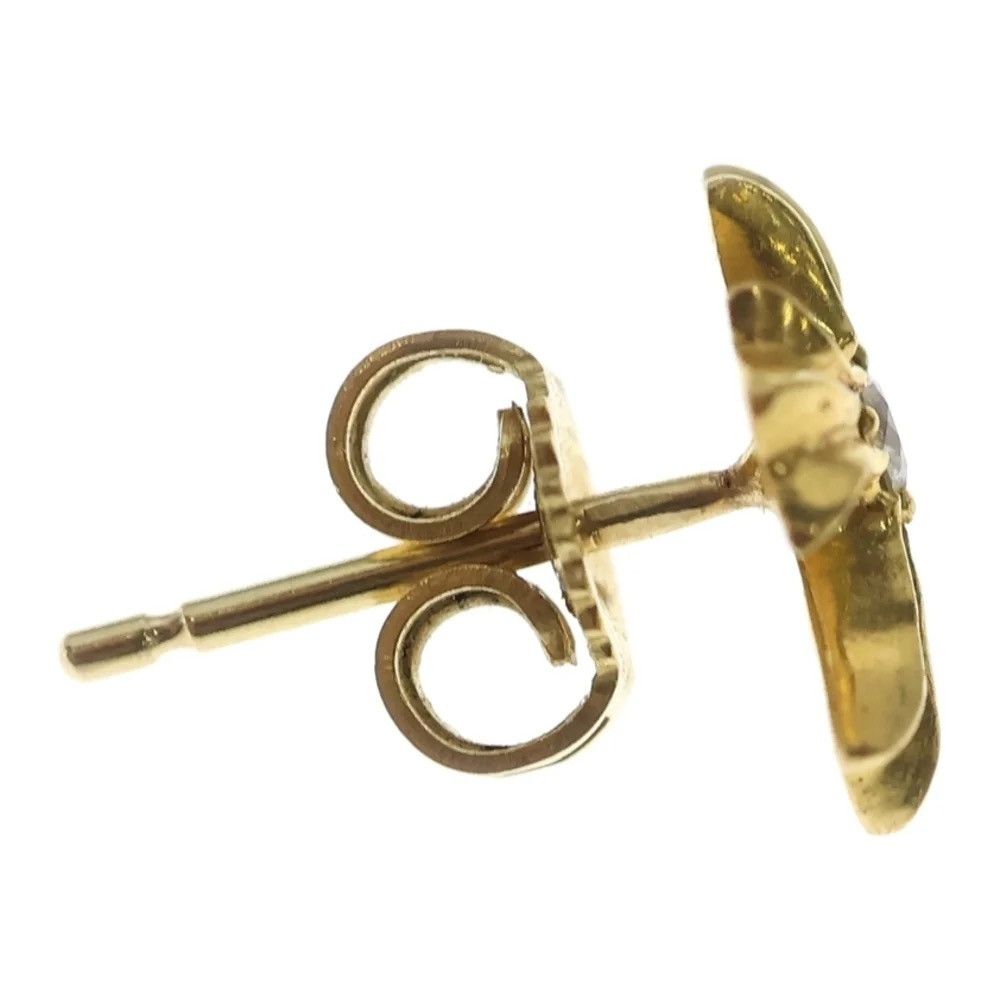 Chrome Hearts Chrome Hearts Diamond 22k gold Stud Cross Earring Size ONE SIZE - 4 Thumbnail