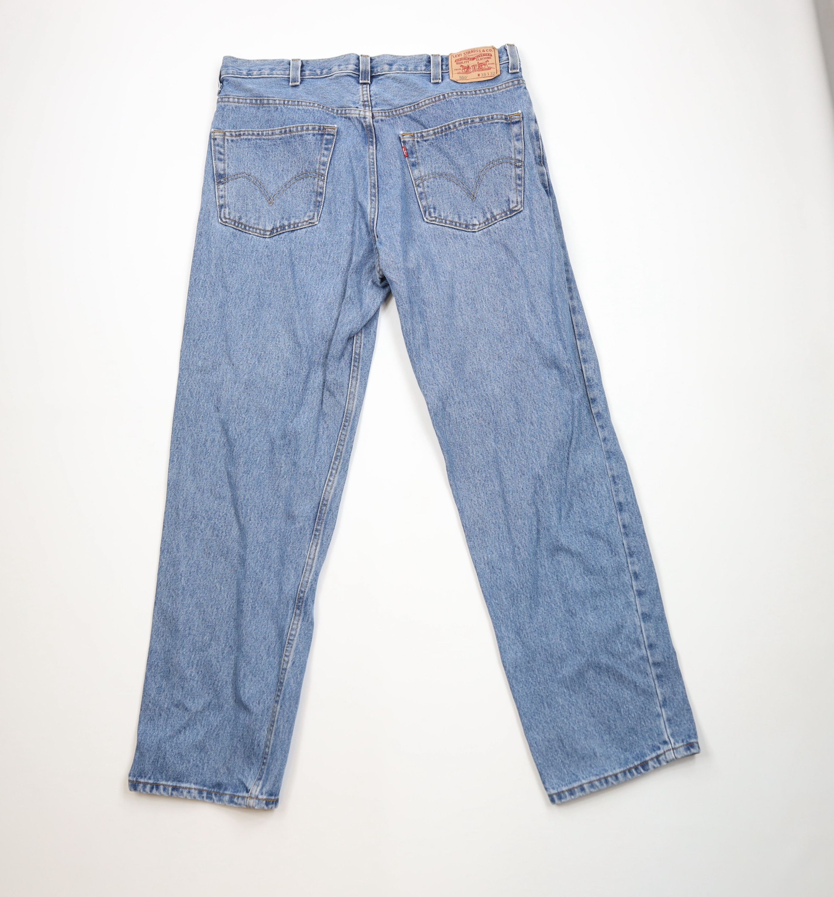Levi's Vintage Y2K Levis 550 Relaxed Fit Denim Jeans Blue Cotton Size US 38 / EU 54 - 9 Thumbnail