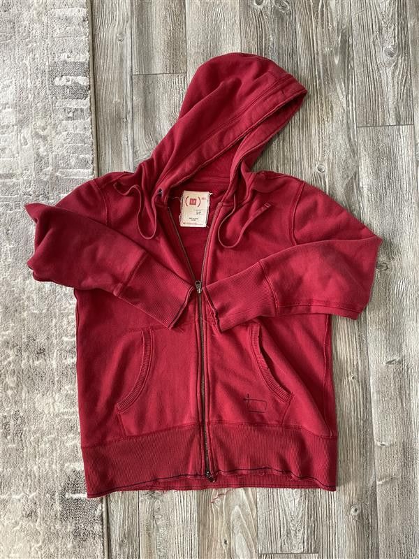 Gap × Vintage Distressed Gap Zip Hoodie RED Size US S / EU 44-46 / 1 - 2 Thumbnail