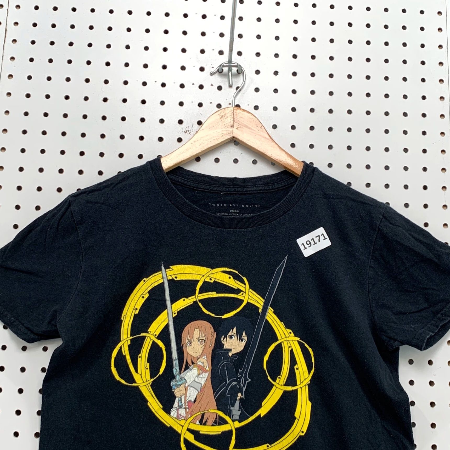 Vintage Sword Art Online Shirt Anime Tee Black Adult Small Cartoon Short Sleeve 18x25 Size US S / EU 44-46 / 1 - 2 Thumbnail