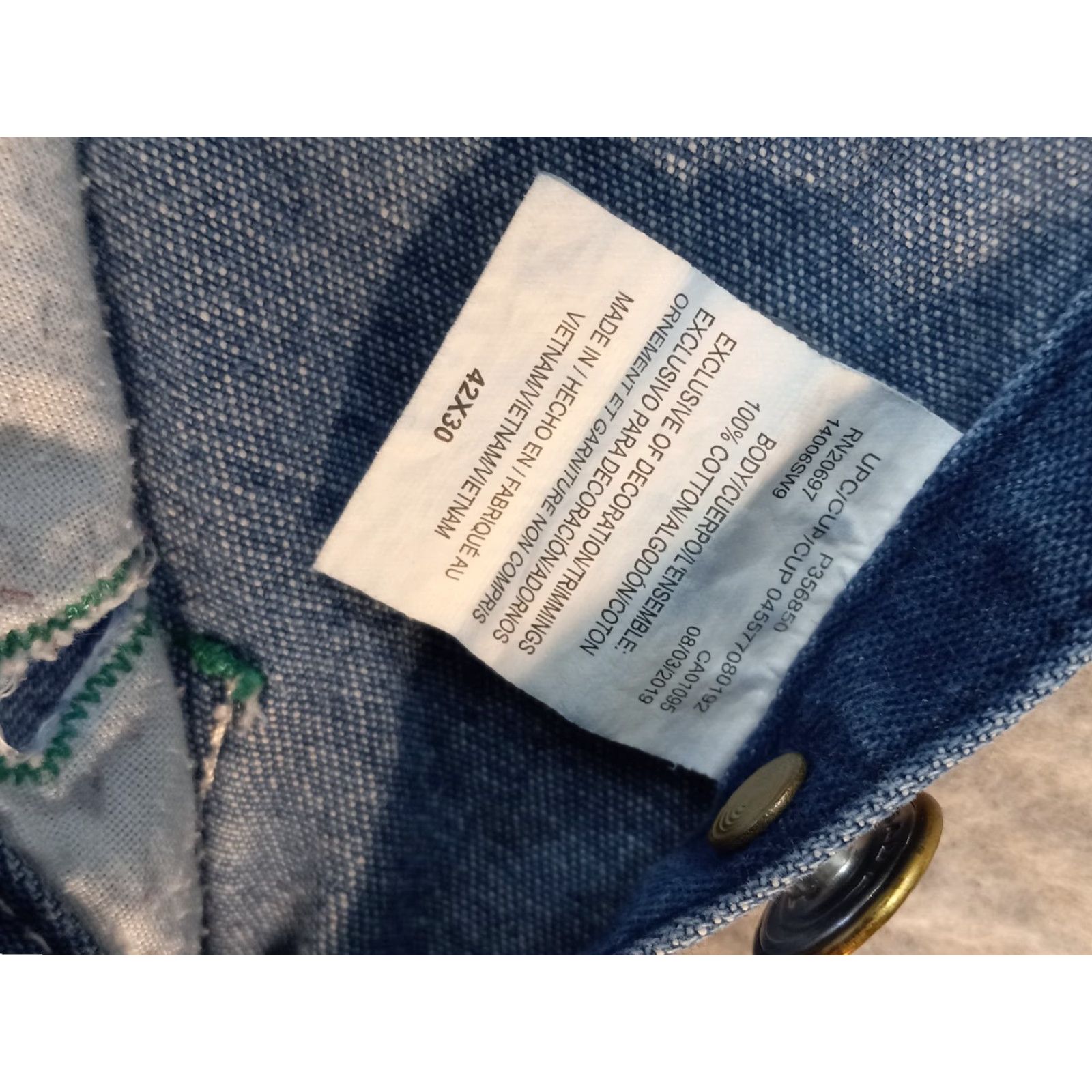 Denime Liberty Denim Bibb Overalls/ Farmer Jeans Size 42x30 Medium Wash Mens Regular Cotton Denim Bibb Overalls blue logo vintage: No (adjusted) Size US 42 / EU 58 - 6 Thumbnail