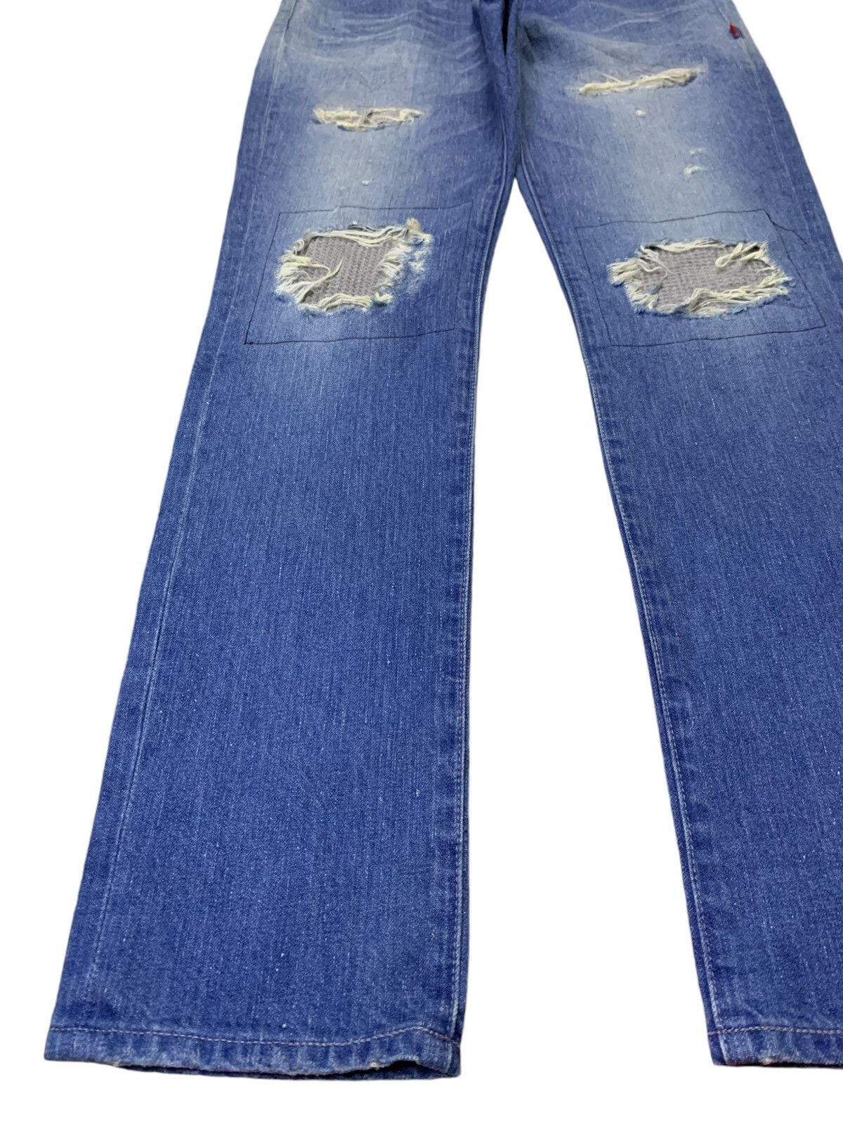 Wtaps Vintage USA Wtaps Faded Wash Patch Distressed Jeans Size US 32 / EU 48 - 6 Thumbnail
