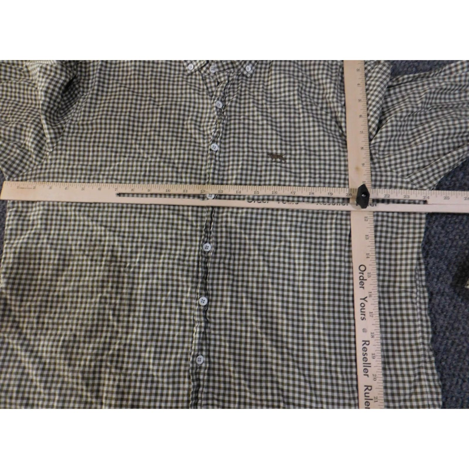 Rodd & Gunn Rodd & Gunn Shirt Mens 2XL Green Gingham Button-Down Italian Fabric Long Sleeve Size US XXL / EU 58 / 5 - 7 Thumbnail