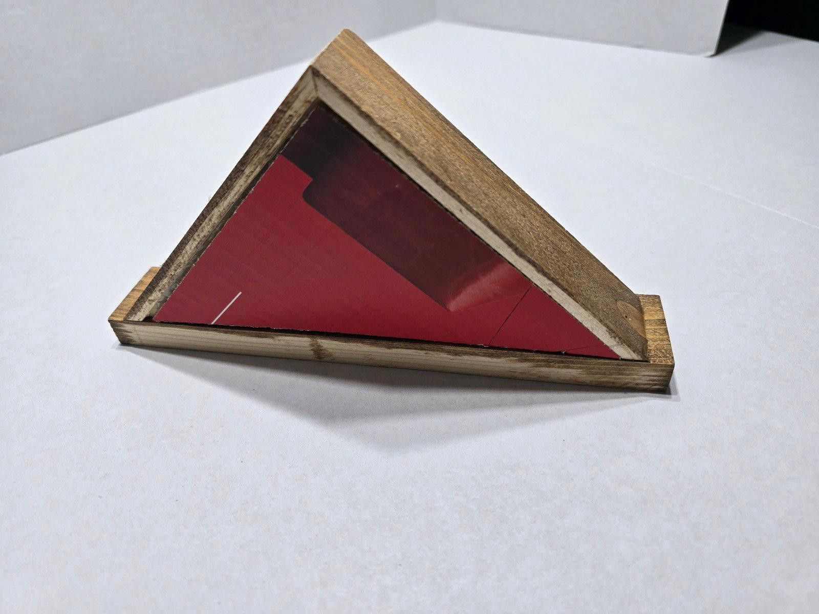 Homemade Handmade: Wooden Mini USA Flag Display Case: 6 x 6 x 8.5 Size ONE SIZE - 7 Thumbnail