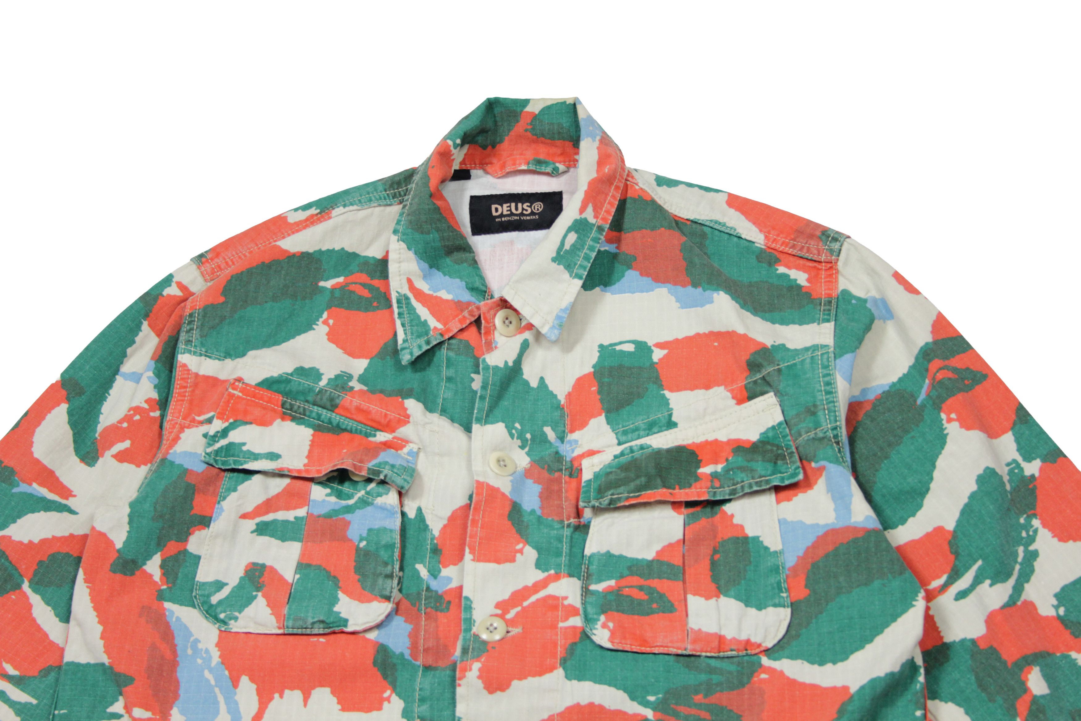 Deus Ex Machina Larry Jungle Multi Camo Overshirt Jacket Size US S / EU 44-46 / 1 - 3 Thumbnail
