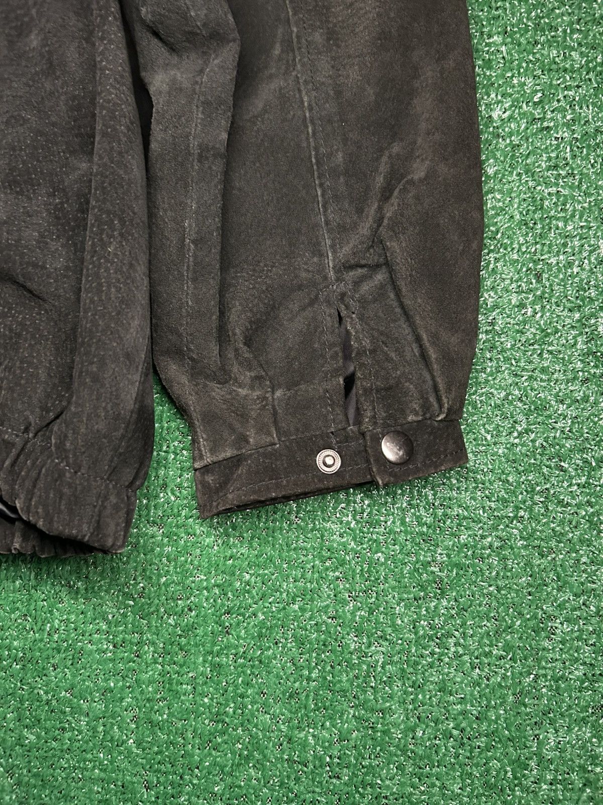 Other Vintage American Classics Black Suede Bomber Jacket Size US L / EU 52-54 / 3 - 5 Thumbnail