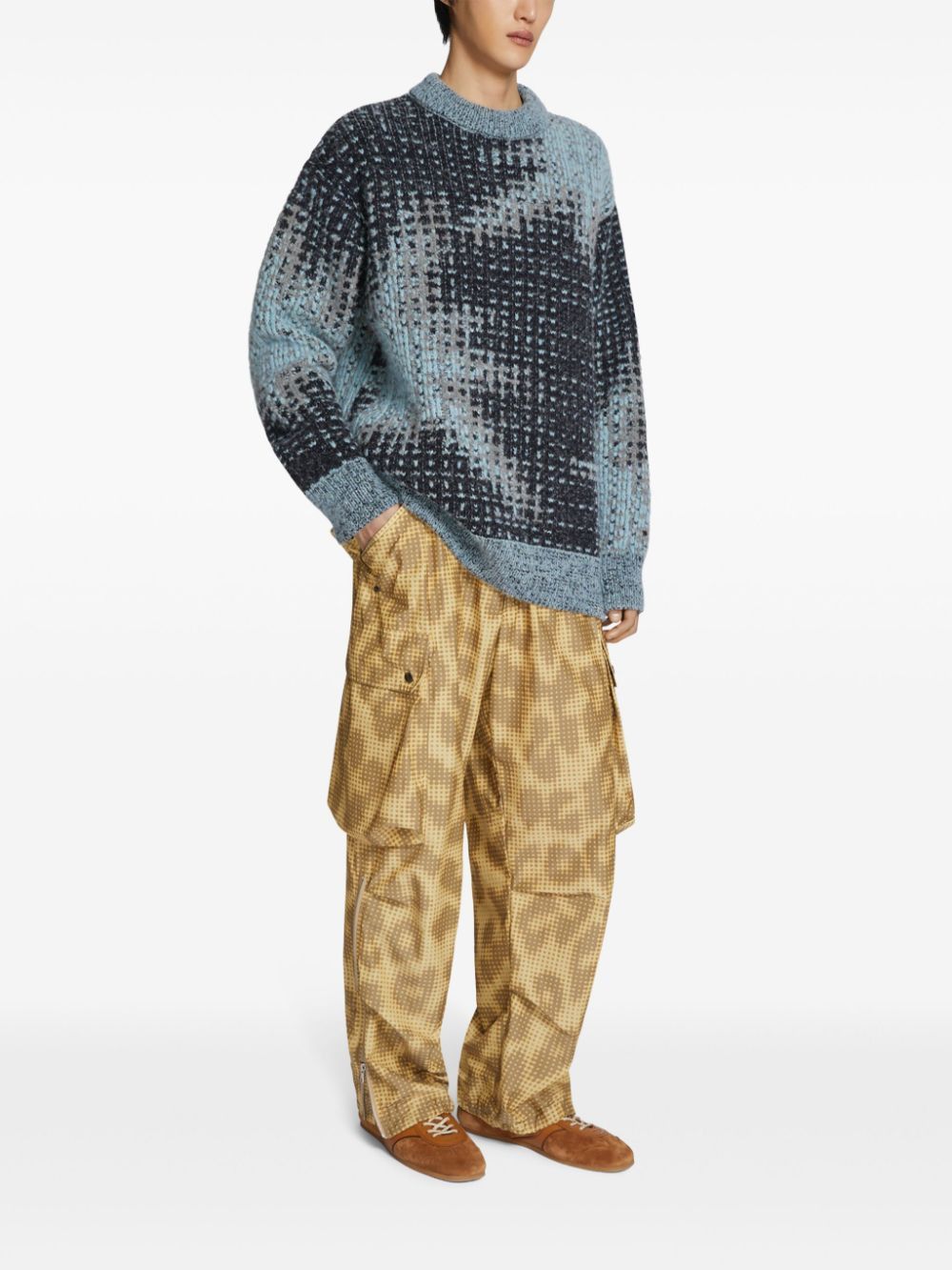 Dries Van Noten o1s22i1n1124 Lia Cargo Pant in Beige Size US 30 / EU 46 - 3 Thumbnail