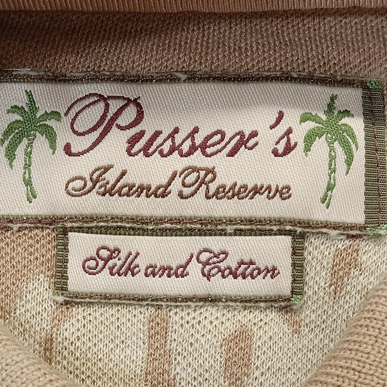 & Other Stories Pusser's Hawaiian Polo Shirt M Mens Golf Floral Silk Size US M / EU 48-50 / 2 - 4 Thumbnail