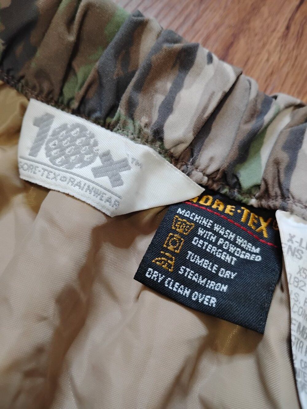 Goretex Vintage Gore Tex 10X Rainwear Realtree Camouflage Rain Pants Size US 32 / EU 48 - 4 Thumbnail