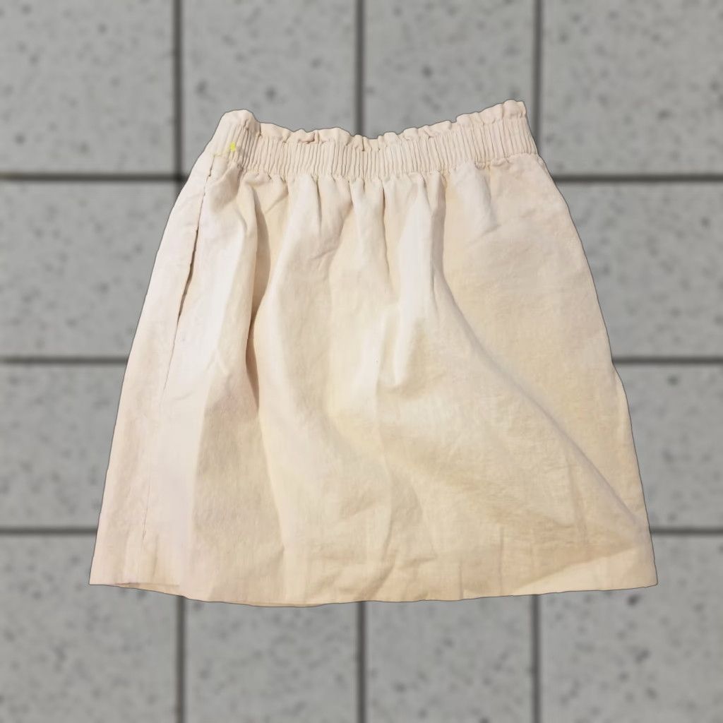 J.Crew VINTAGE? (No) Actually: J.CREW Skirt Women 4 Linen Beige Knee Length A-Line 4? Size 27" / US 4 / IT 40 - 1 Thumbnail