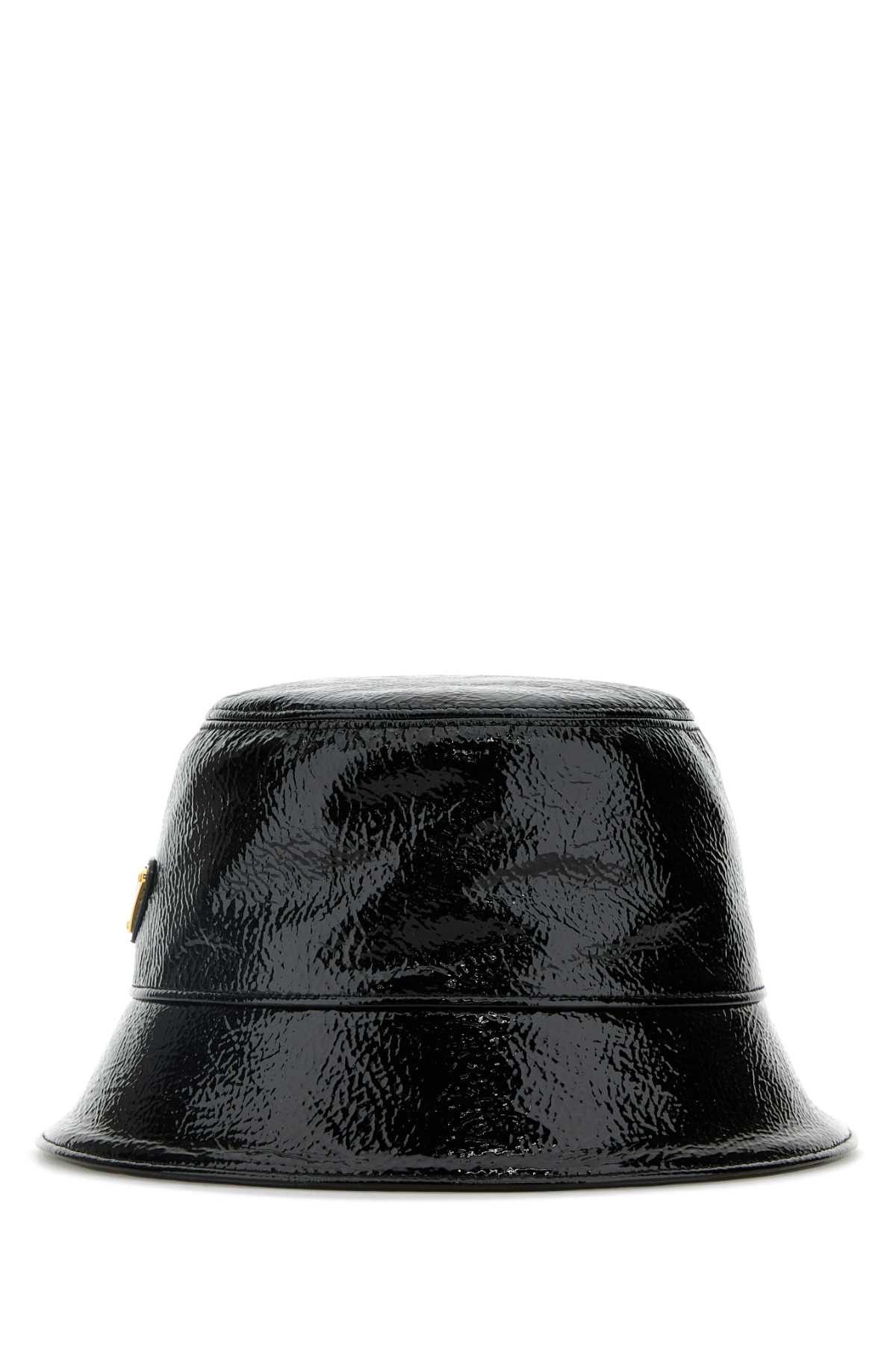 Prada Black Naplak Bucket Hat Size ONE SIZE - 1 Thumbnail