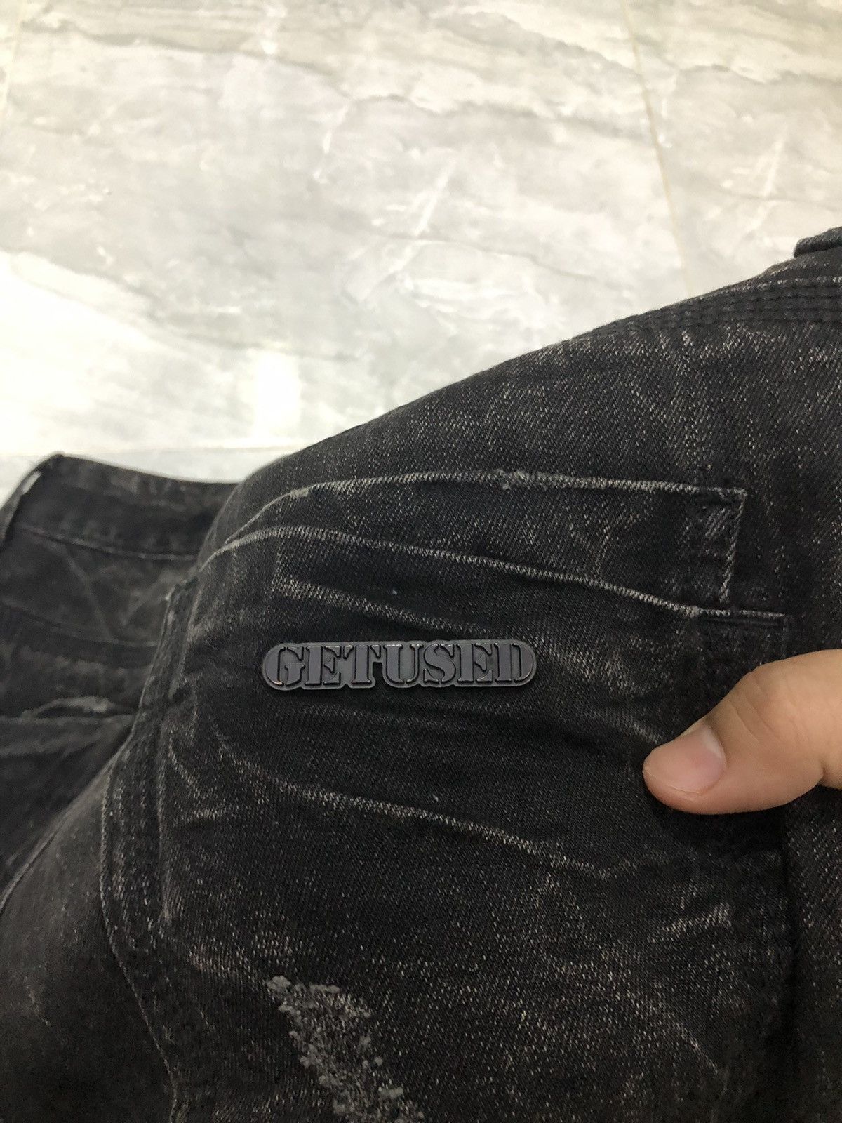 Hysteric Glamour GET USED Black Washed Jeans W34 L32.5 Size US 34 / EU 50 - 14 Thumbnail