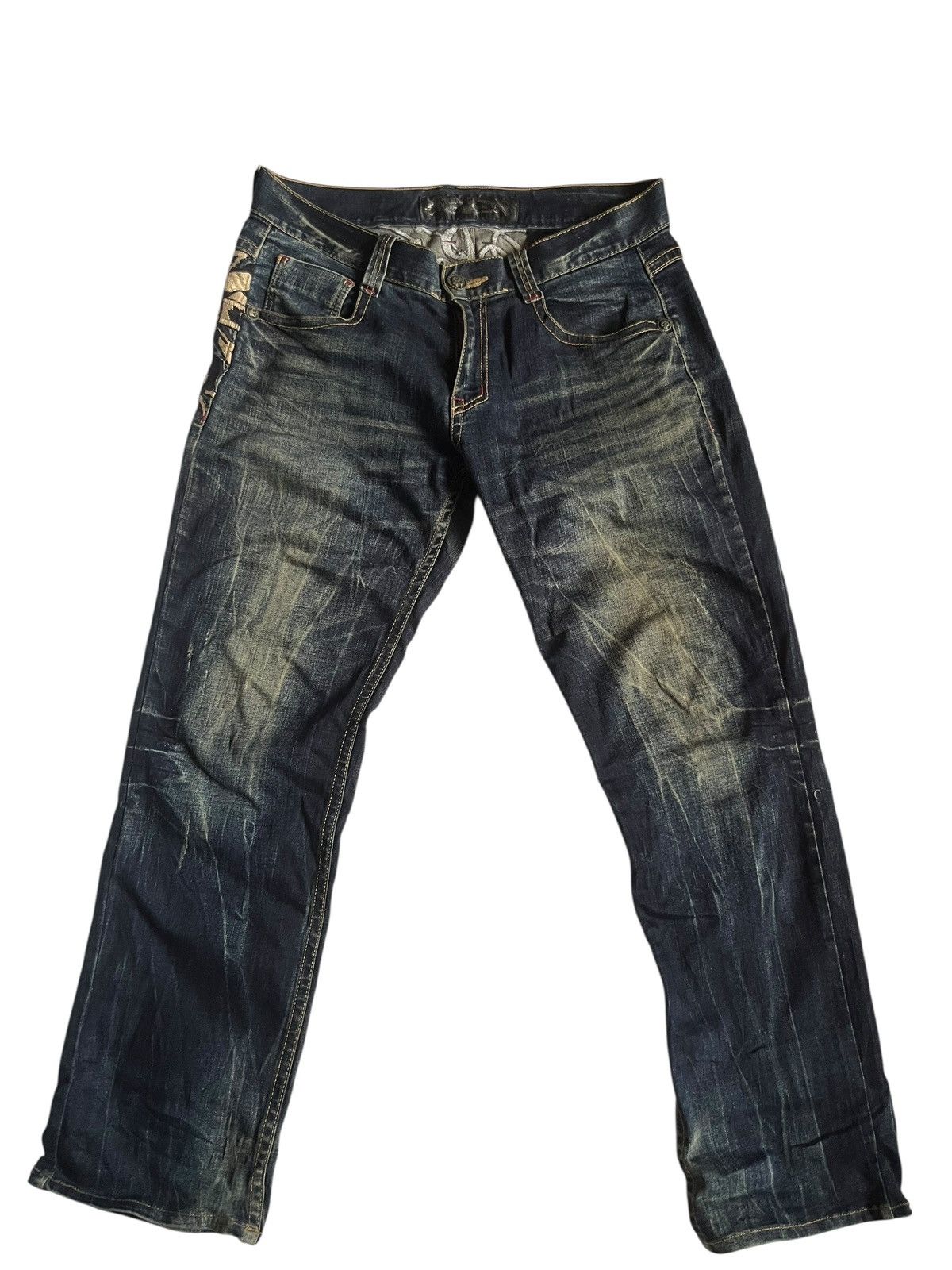 If Six Was Nine Red Pepper Native Skull Punk rockabilly pants Size US 32 / EU 48 - 2 Thumbnail
