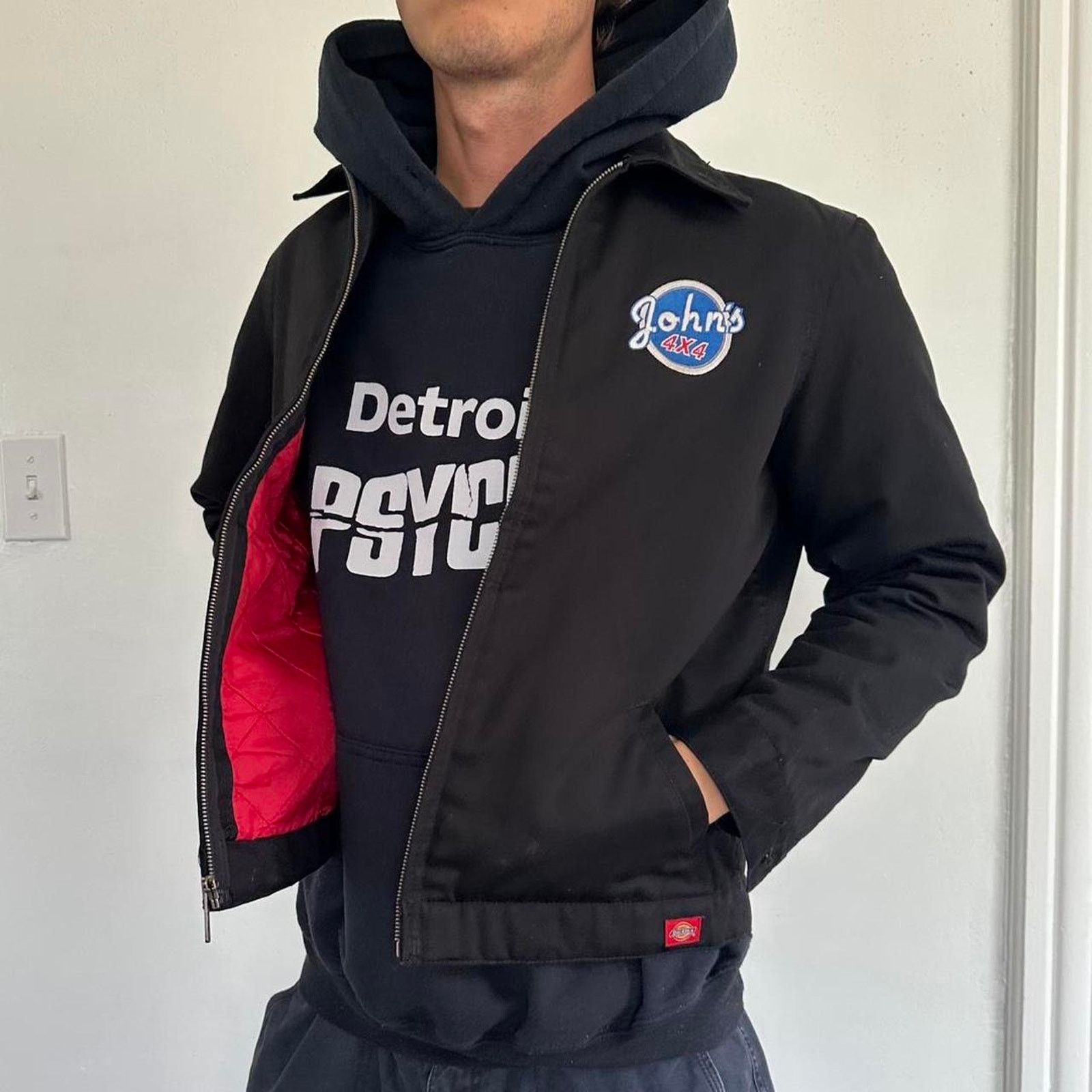 Dickies Y2K Black Cropped Dickies Embroidered John’s 4x4 Work Jacket Size M / US 6-8 / IT 42-44 - 1 Thumbnail