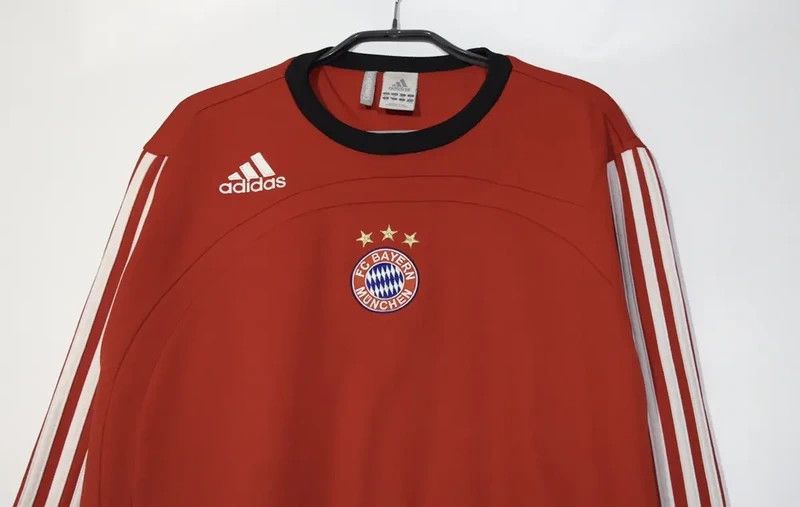 Adidas Bayern Munich Adidas 2007/08 Training Sweat Sz Medium Red Size US M / EU 48-50 / 2 - 2 Thumbnail
