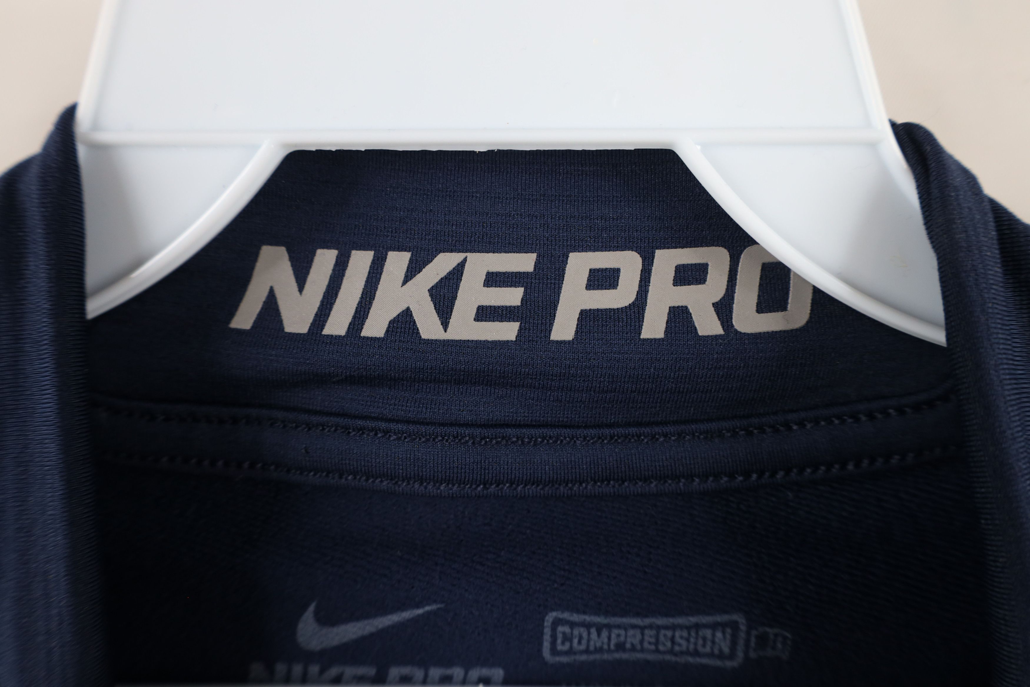 Nike × Vintage Nike Pro Fitted Compression Mock Neck Training T-Shirt Blue Size US M / EU 48-50 / 2 - 7 Thumbnail