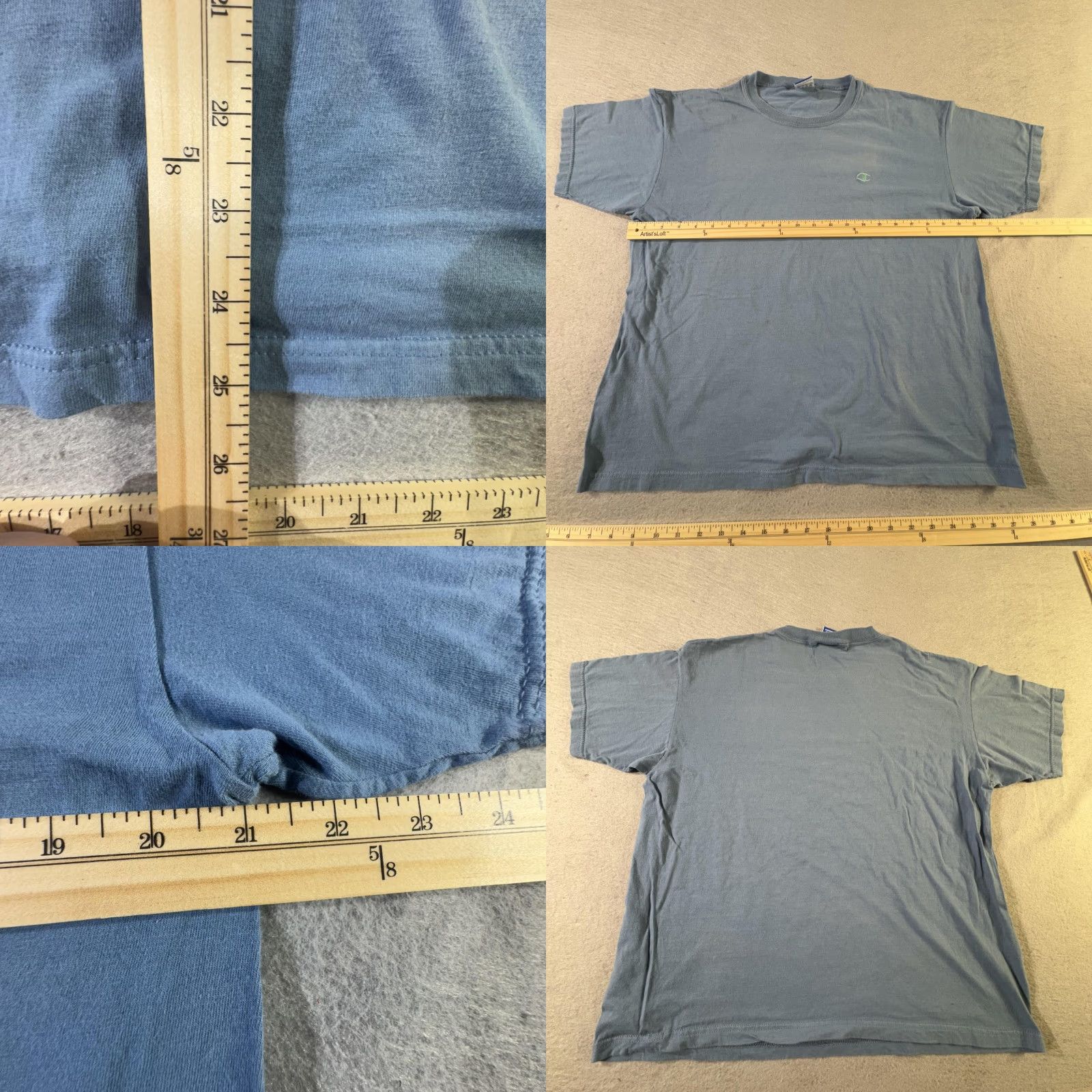 Champion VINTAGE Champion Shirt Mens Medium Blue Embroidered Logo Tee 90s Classic Sports Mens Shirt Size US M / EU 48-50 / 2 - 8 Thumbnail