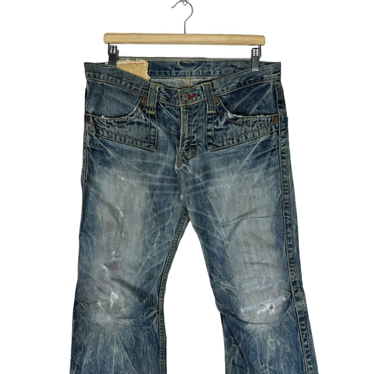 Japanese Brand ❄️BLUE WAY JAPAN FLARE DENIM JEANS PANTS Size US 32 / EU 48 - 5 Thumbnail