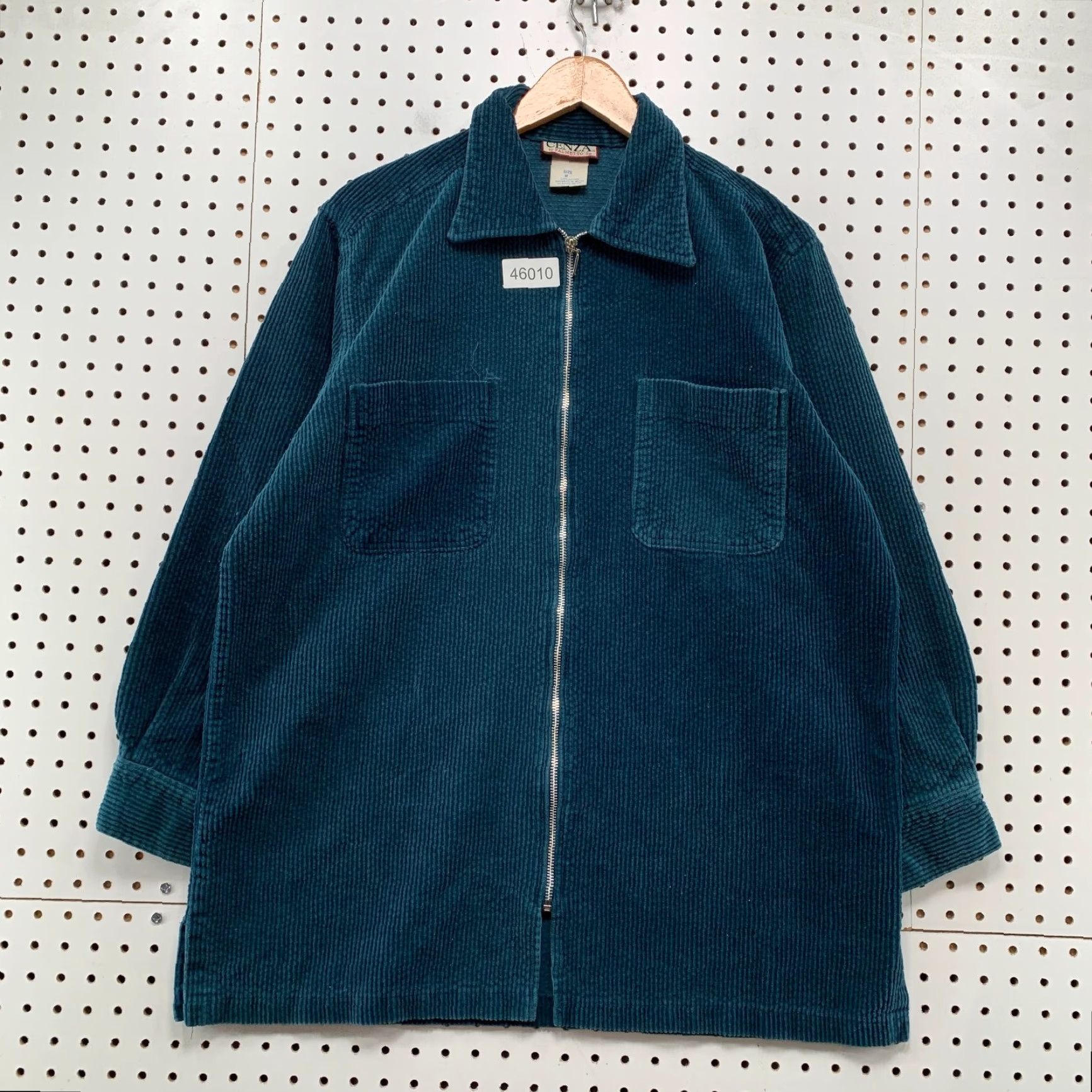 Vintage VINTAGE Cenza Jacket Womens Medium Corduroy Green Zip Size M / US 6-8 / IT 42-44 - 2 Thumbnail