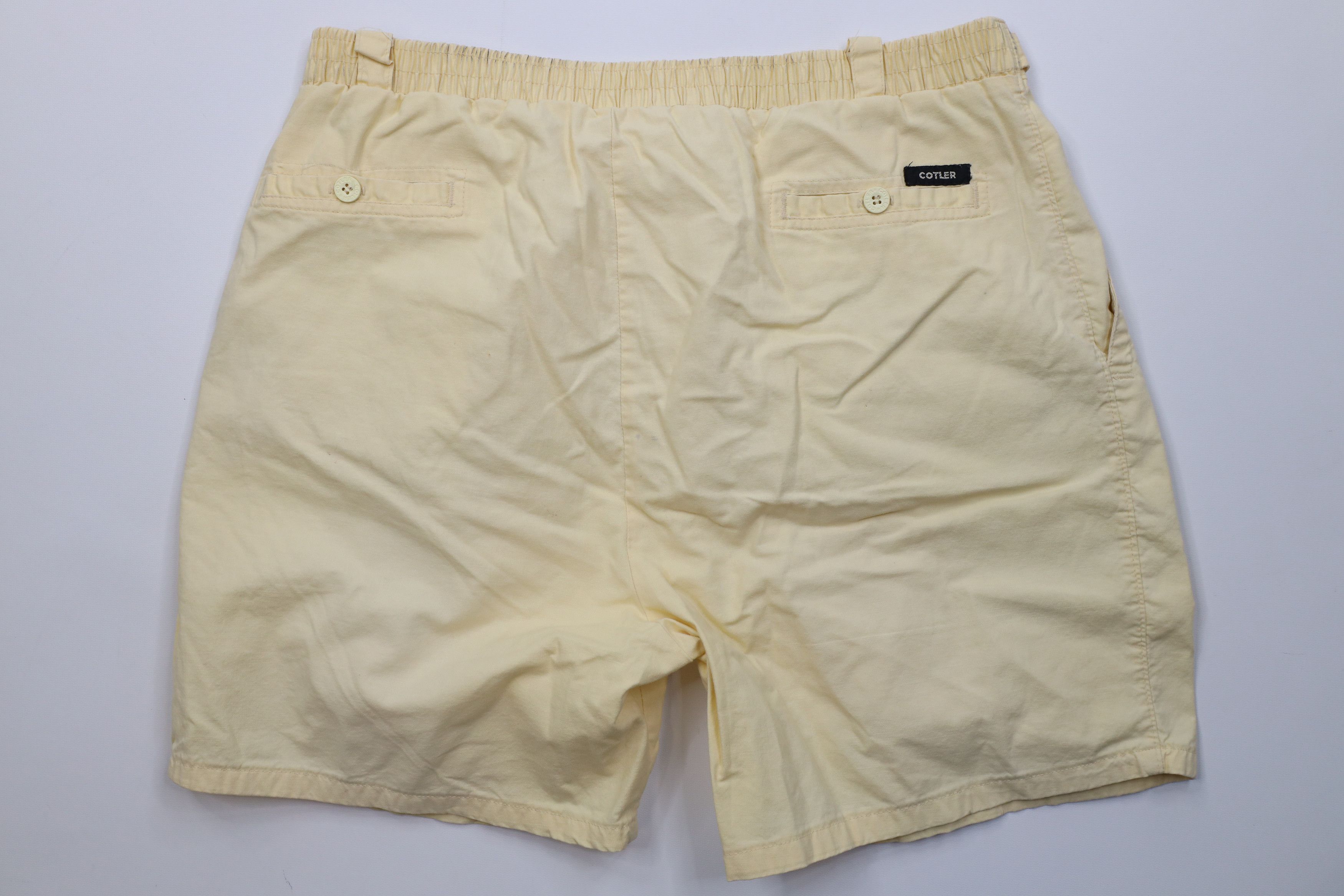Vintage Vintage 70s Streetwear Above Knee Chino Shorts Yellow Size US 36 / EU 52 - 8 Thumbnail