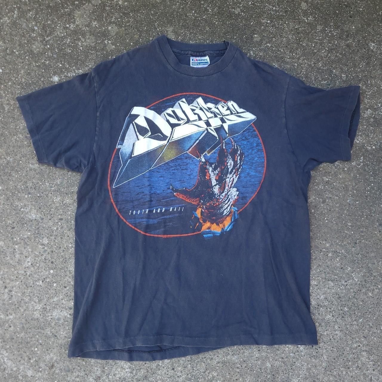 Image of Vintage Dokken Tour Tee in Black, Men's (Size Small)