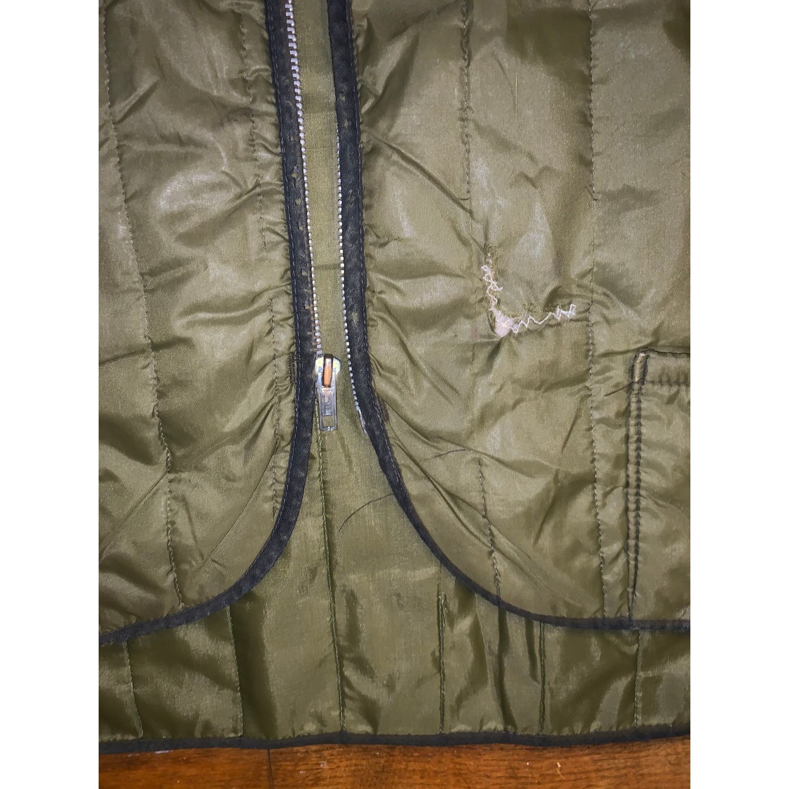 Sears Vintage Sears Hunting Vest USA Olive Green Distressed Zip M Size US M / EU 48-50 / 2 - 2 Thumbnail
