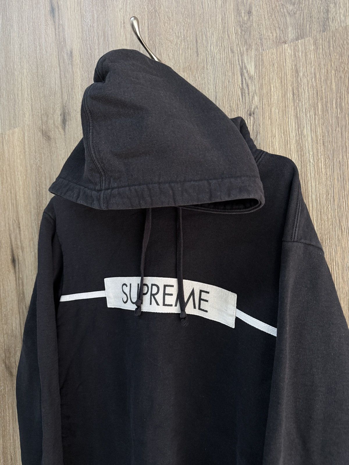 Supreme Supreme Black PullOver Hoodie Size US L / EU 52-54 / 3 - 3 Thumbnail