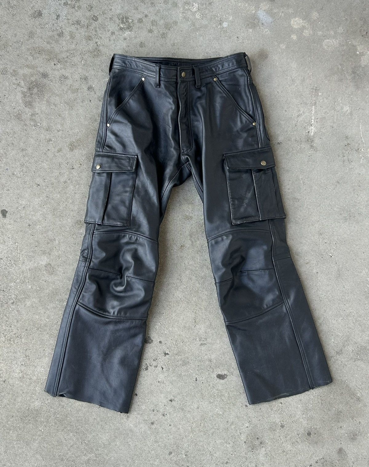 Japanese Brand × Kadoya Kadoya leather cargo pants | Grailed