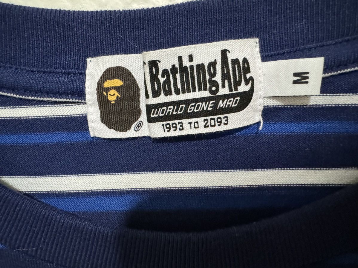 Bape Blue Hoop One Point T-Shirt Size US M / EU 48-50 / 2 - 2 Thumbnail