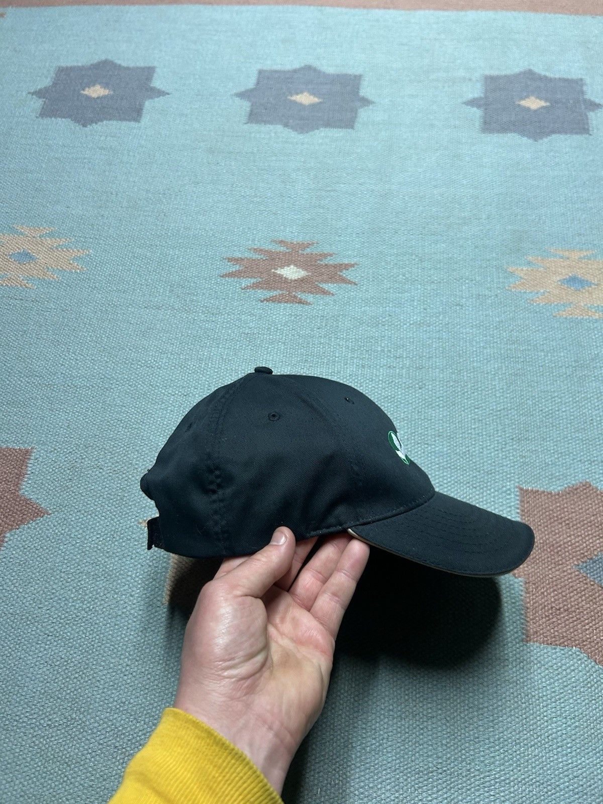 Vintage Stine strapback hat seed farm embroidered logo black Size ONE SIZE - 8 Thumbnail