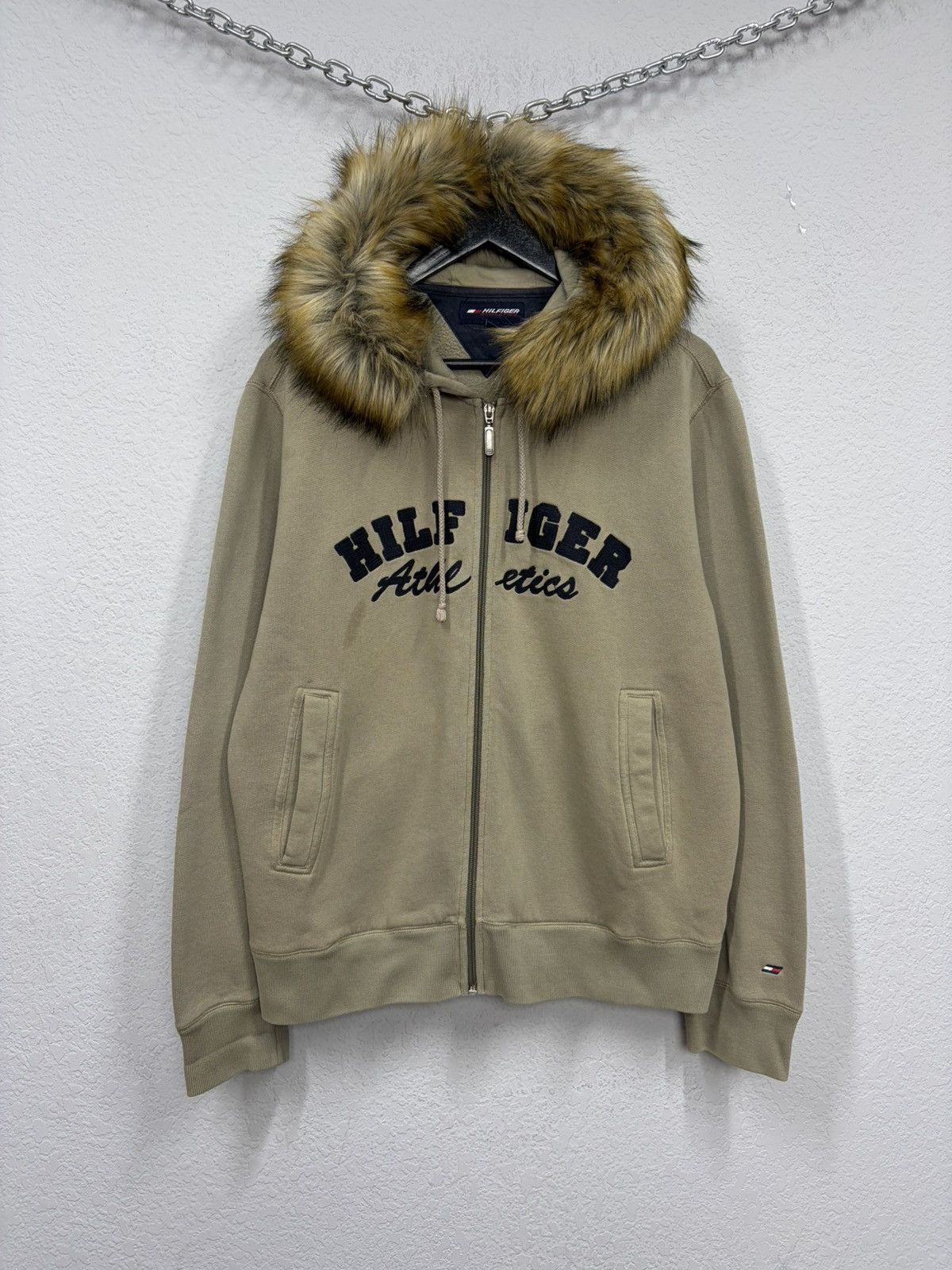 If Six Was Nine Tommy Hilfiger Fur Hood Zip Hoodie Y2K Archive Streetwear Size US M / EU 48-50 / 2 - 13 Thumbnail