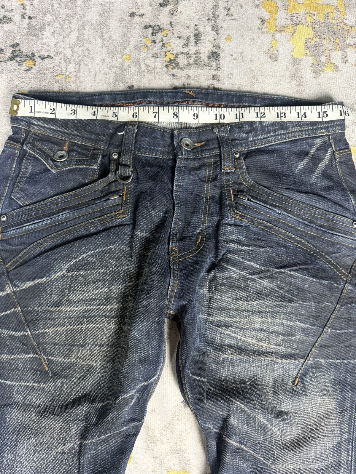 BUFFALO BOBS Flare Nicole Club Whisker Clawmark Denim Size US 31 - 6 Thumbnail
