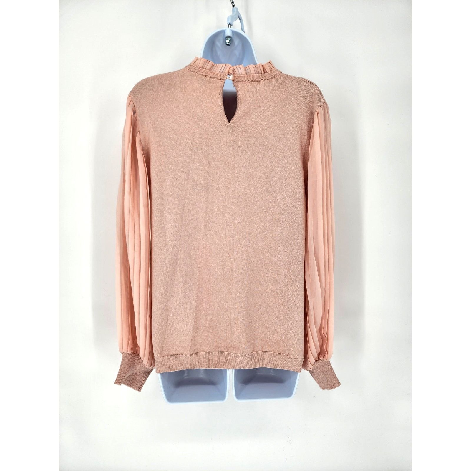 Adrianna Papell Adrianna Papell Blush Pink Lightweight Sweater Women's Large Size L / US 10 / IT 46 - 2 Thumbnail