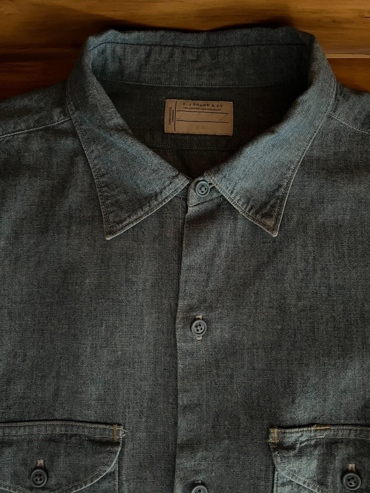 Old Joe Old Joe Vintage Indigo Denim Work Shirt Size US M / EU 48-50 / 2 - 9 Thumbnail