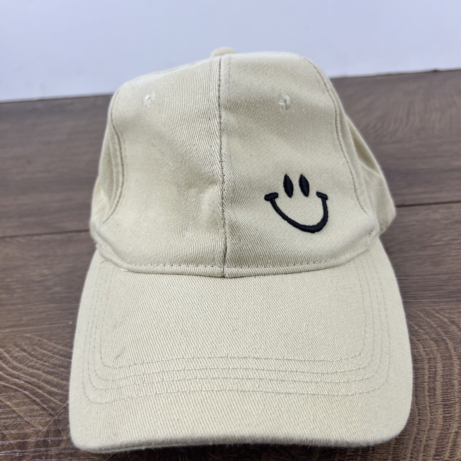Other Smile Hat Smiley Face Hat Brown Cap Adjustable Brown Tan Adu Size ONE SIZE - 6 Thumbnail