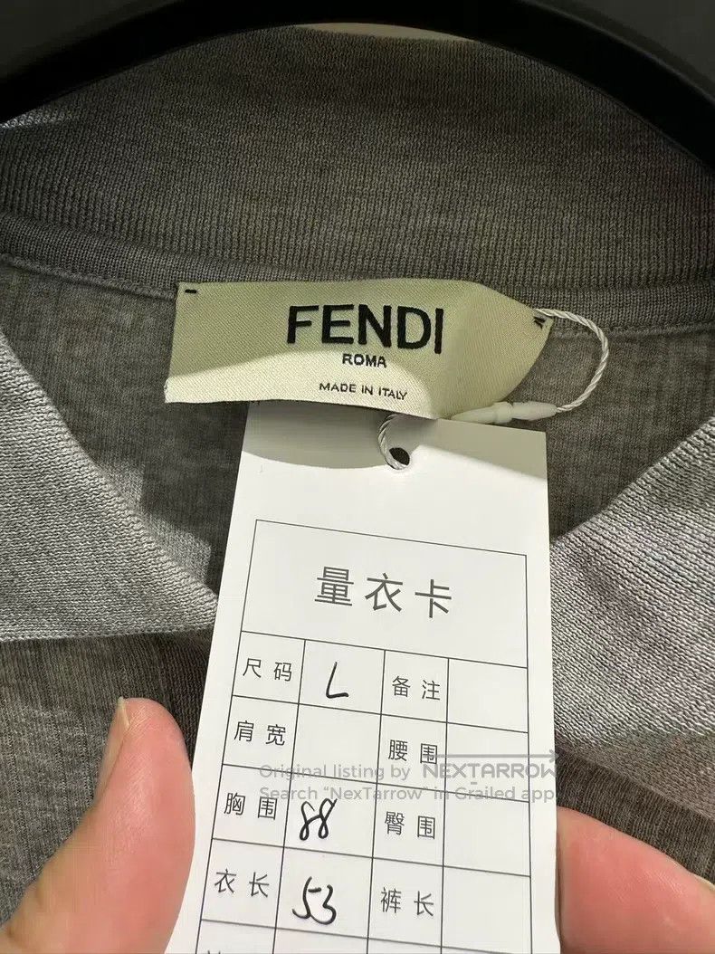 Fendi Fendi Embroidered logo lightweight knit Size L / US 10 / IT 46 - 6 Thumbnail