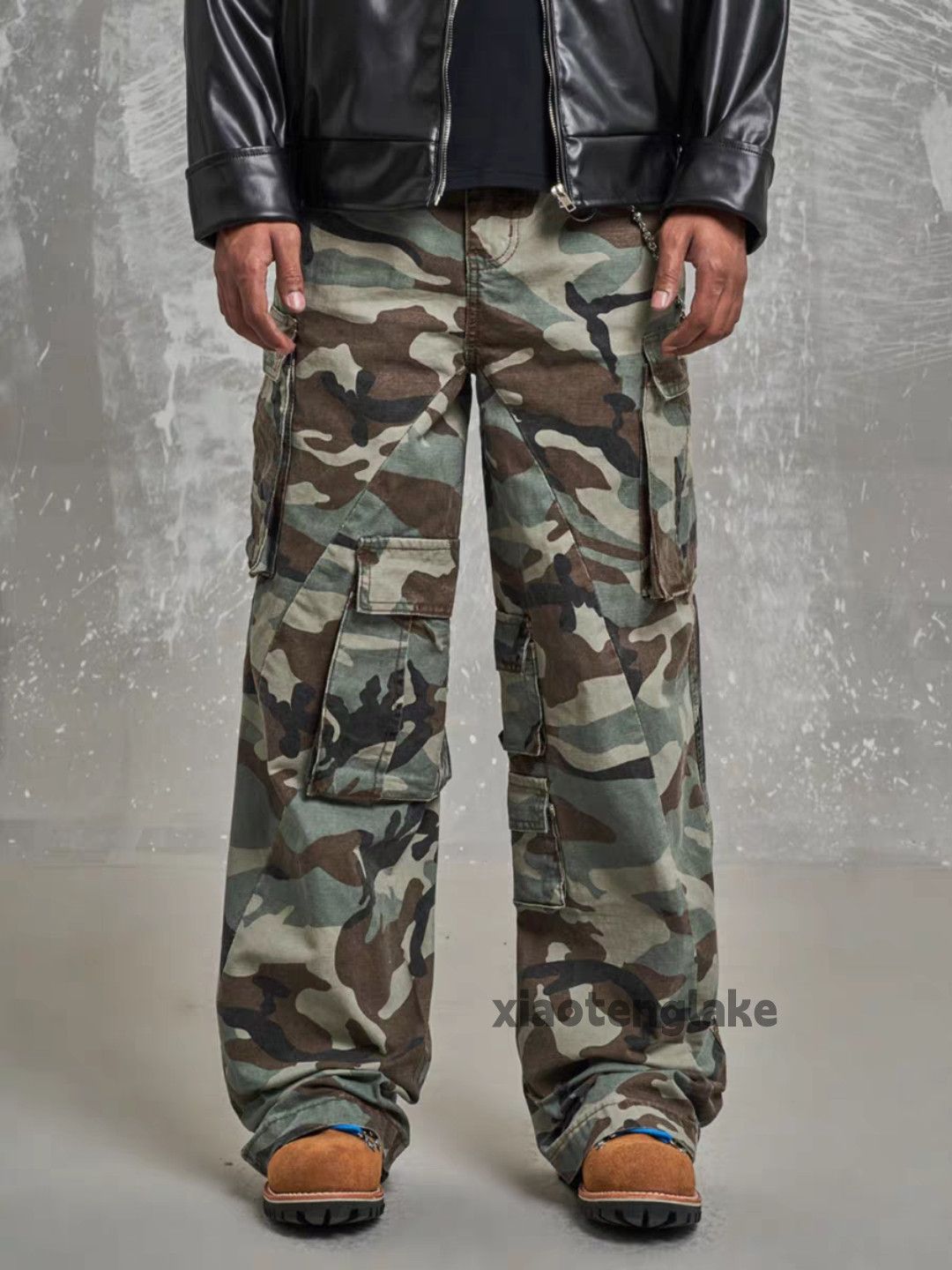 Vintage Unisex dance loose baggy skate outdoor camo pants Size US 30 / EU 46 - 6 Thumbnail