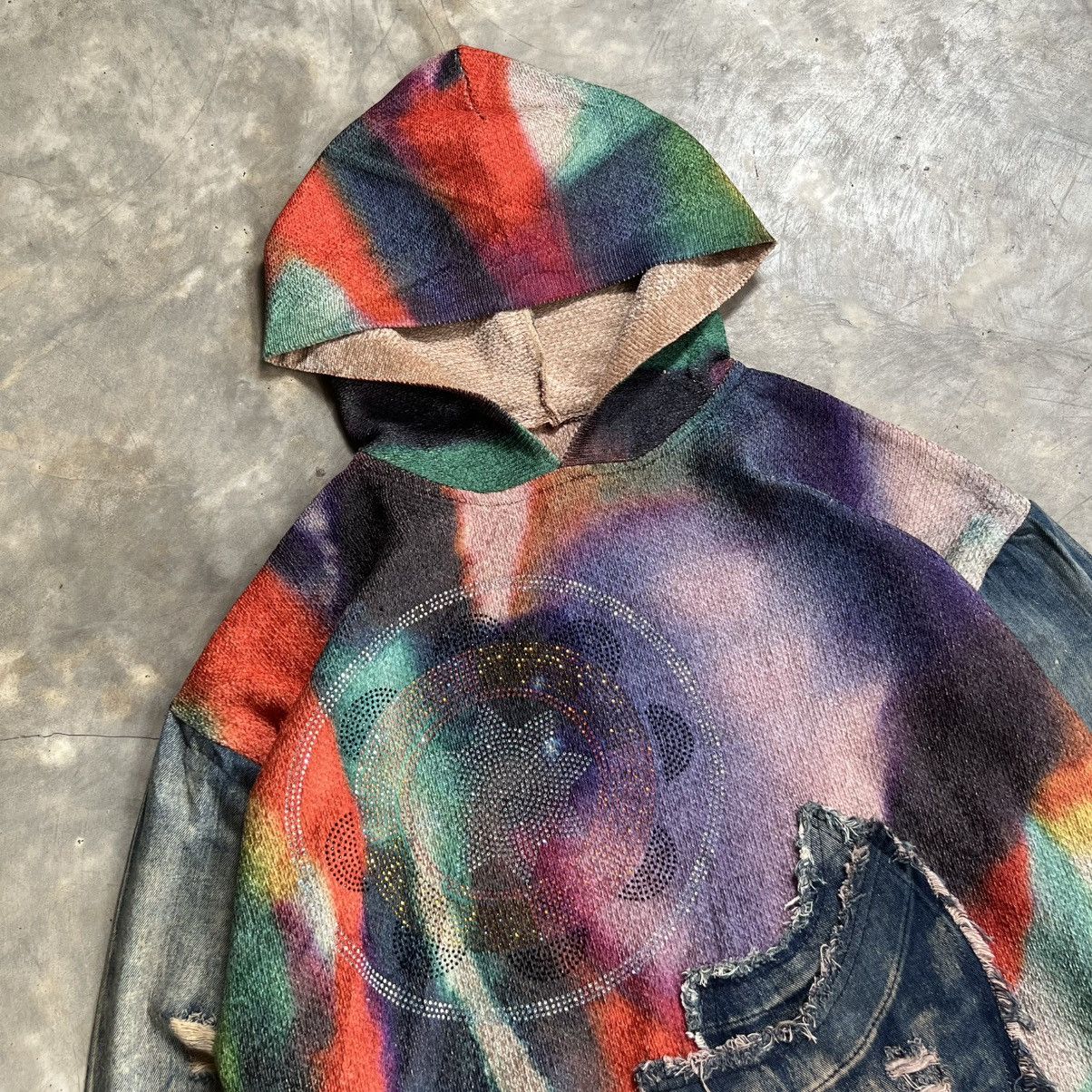 Other Cote Boxy Tie Dye Knit Denim Sleeve Hoodie Size US XL / EU 56 / 4 - 3 Thumbnail
