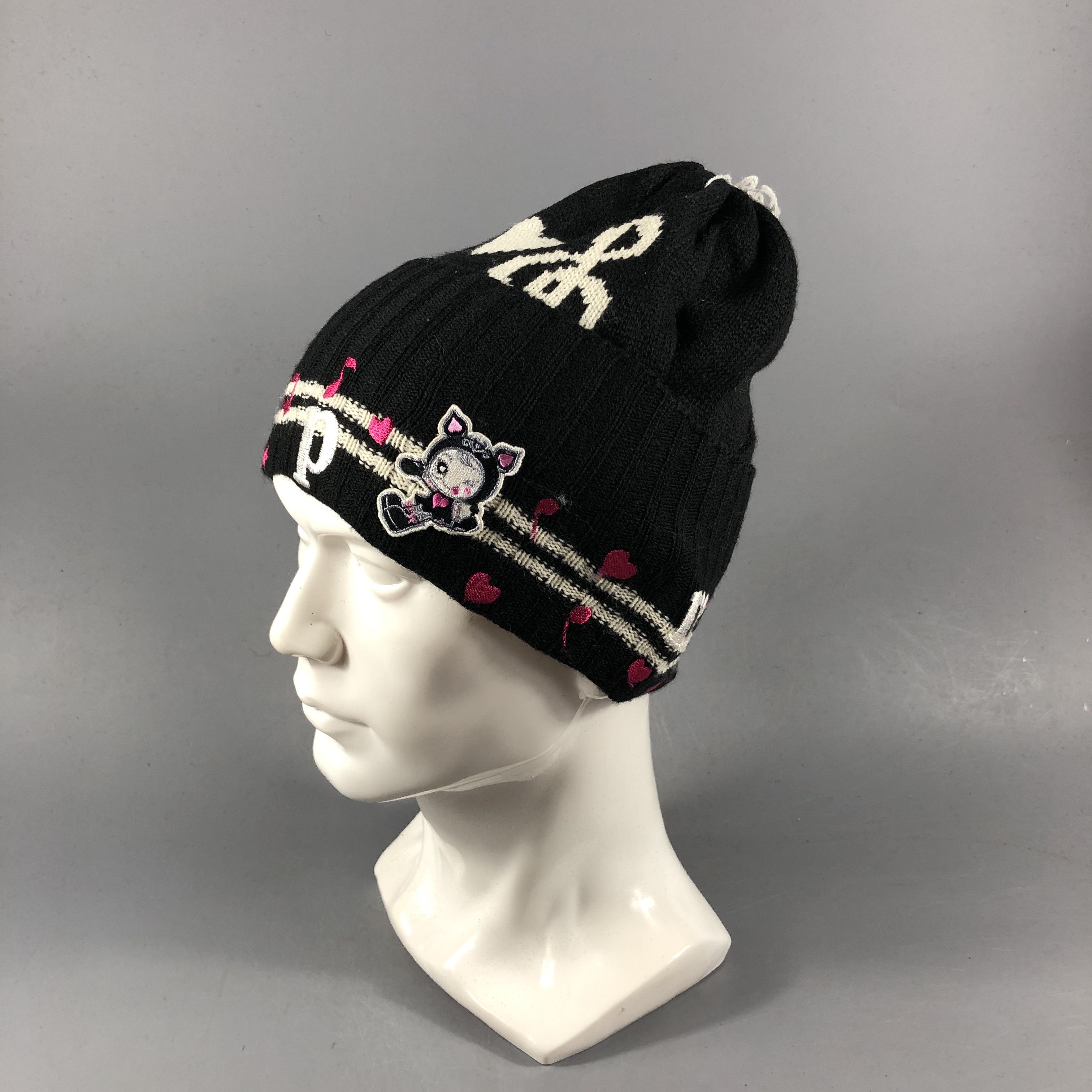 Japanese Brand Unknown MP Bobble Wool Beanie Snowcap Snow Hat B854 Size ONE SIZE - 2 Thumbnail