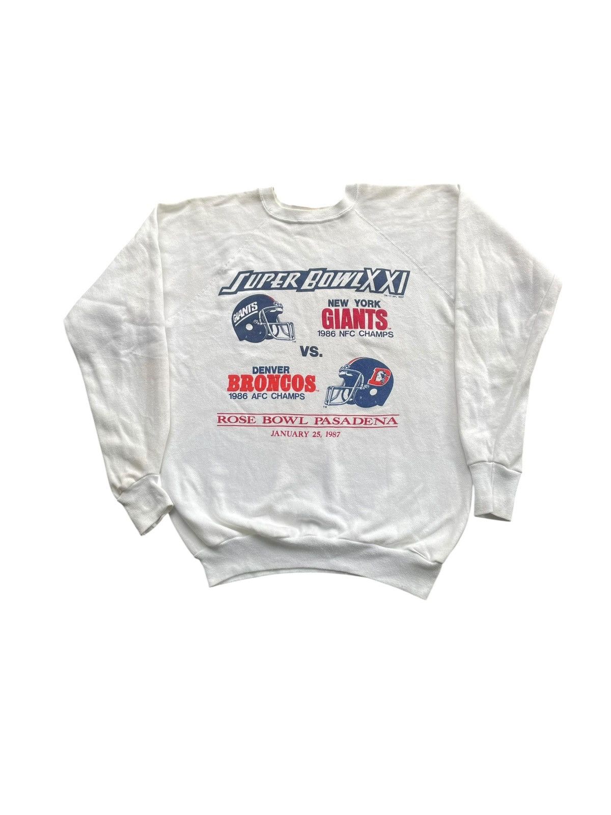 NFL Vintage Superbowl XXl Sweatshirt Size US M / EU 48-50 / 2 - 1 Thumbnail
