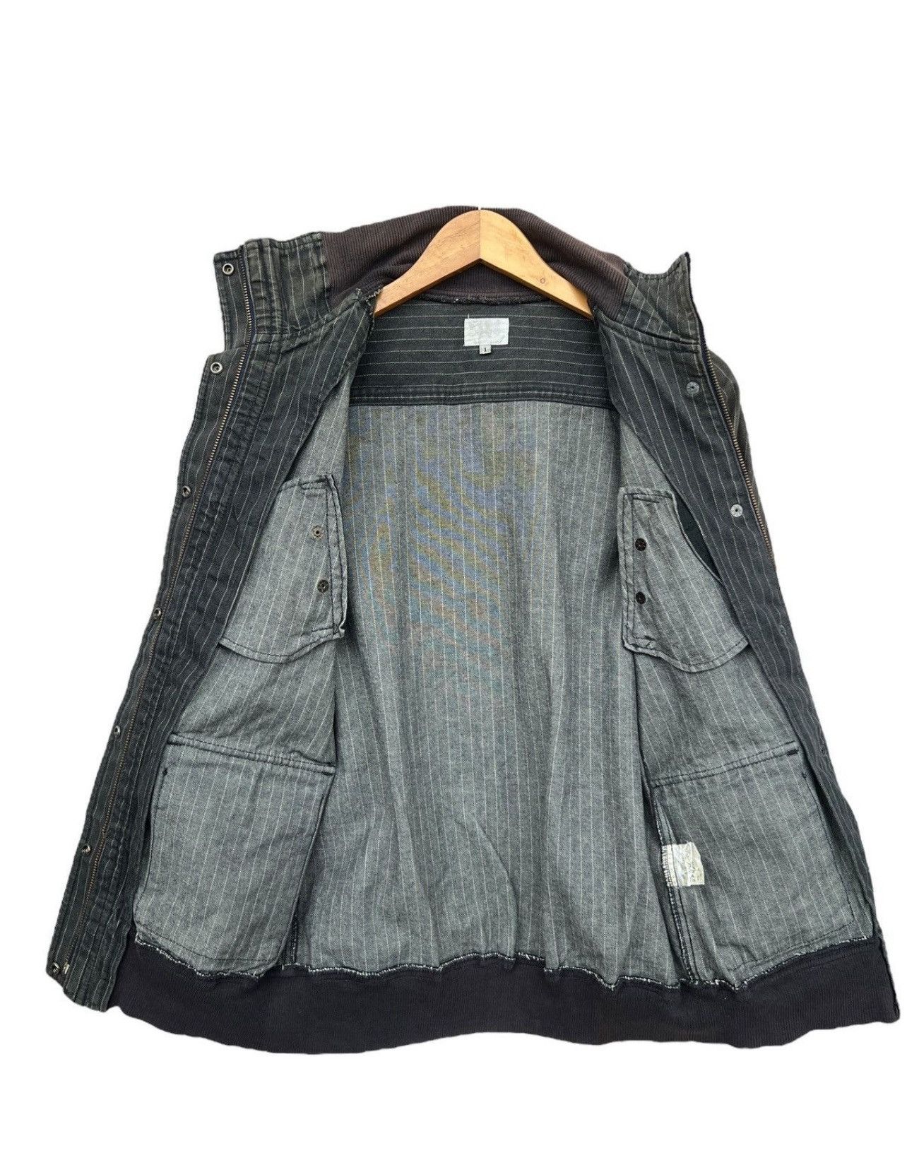Takeo Kikuchi Takeo Kikuchi Sunfaded Bomber Denim Jacket Size US L / EU 52-54 / 3 - 3 Thumbnail