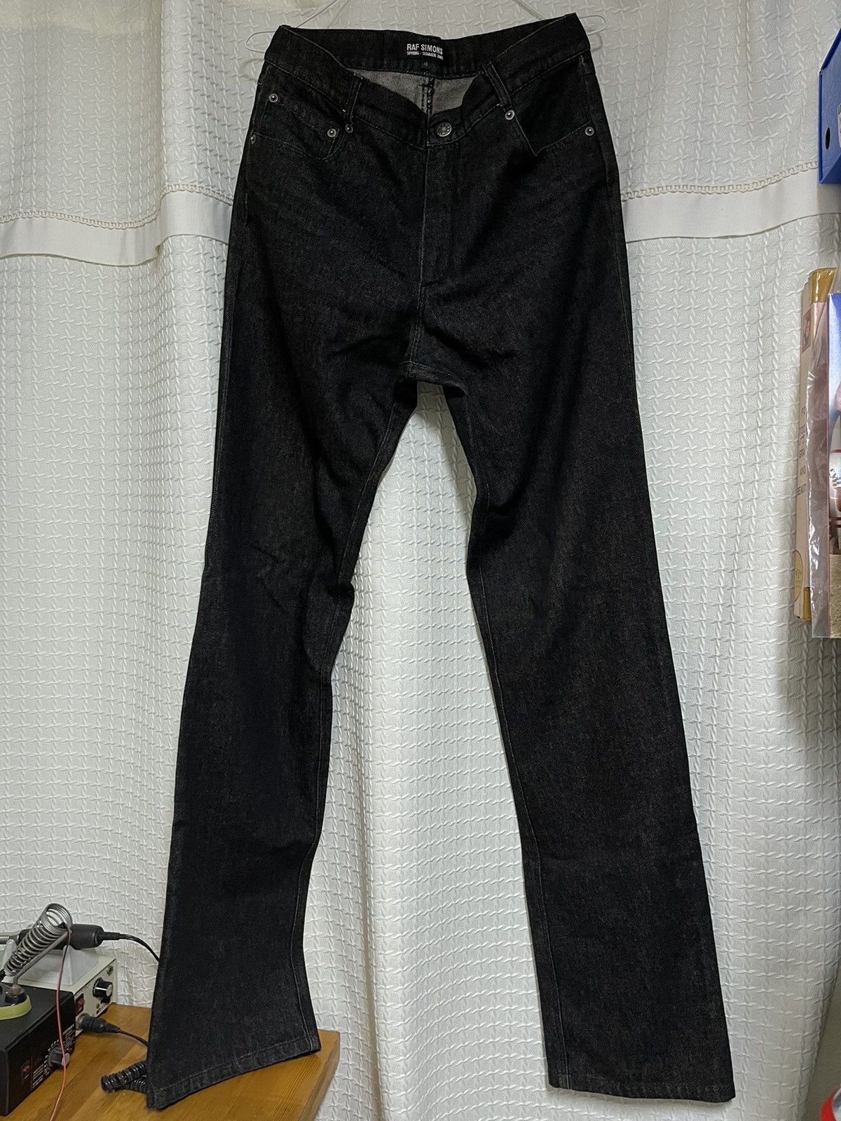 Raf Simons Raf sions 03ss archive black denim jeans Size US 32 / EU 48 - 3 Thumbnail