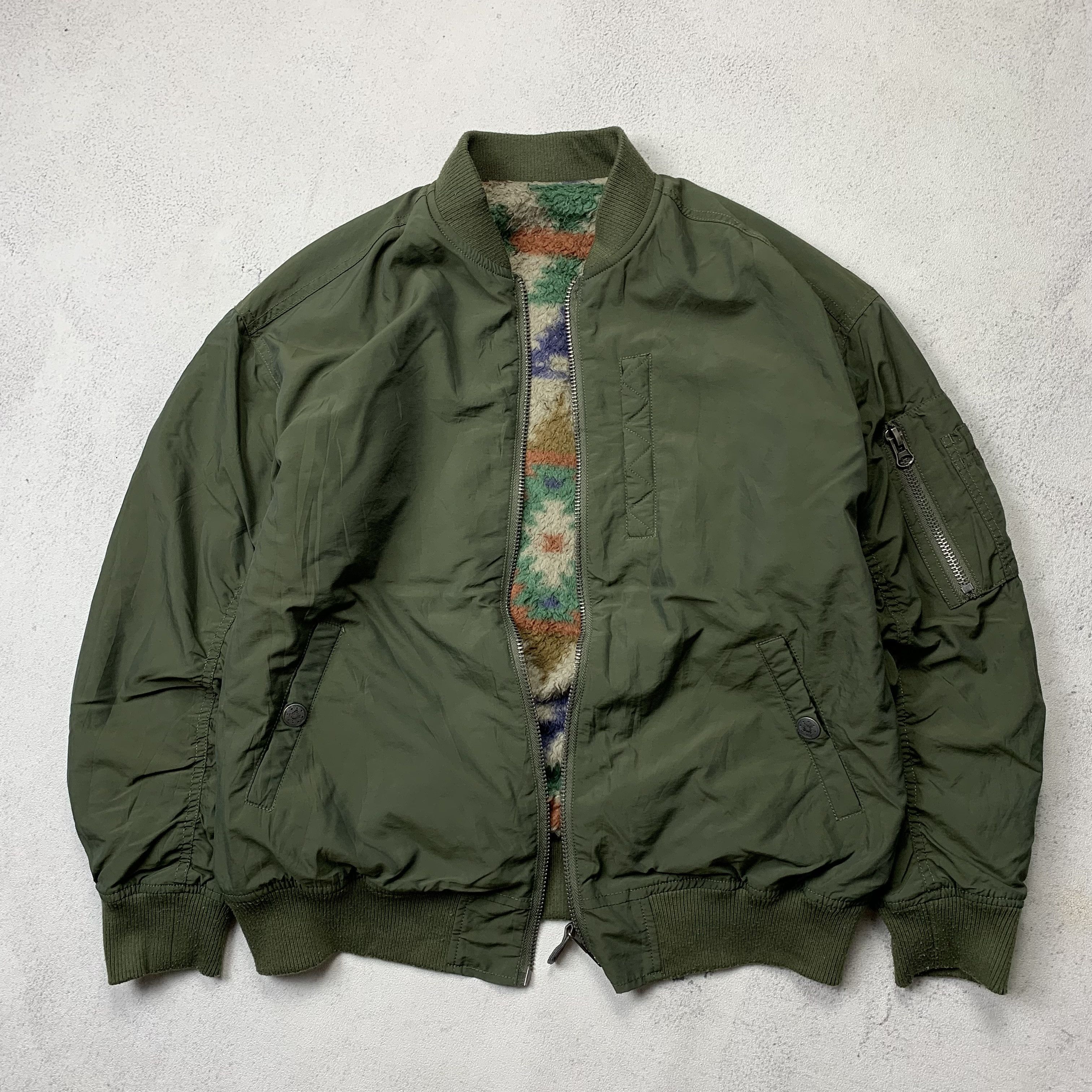 Japanese Brand Reversible TITICACA Bomber Jacket Navajo Size US M / EU 48-50 / 2 - 7 Thumbnail