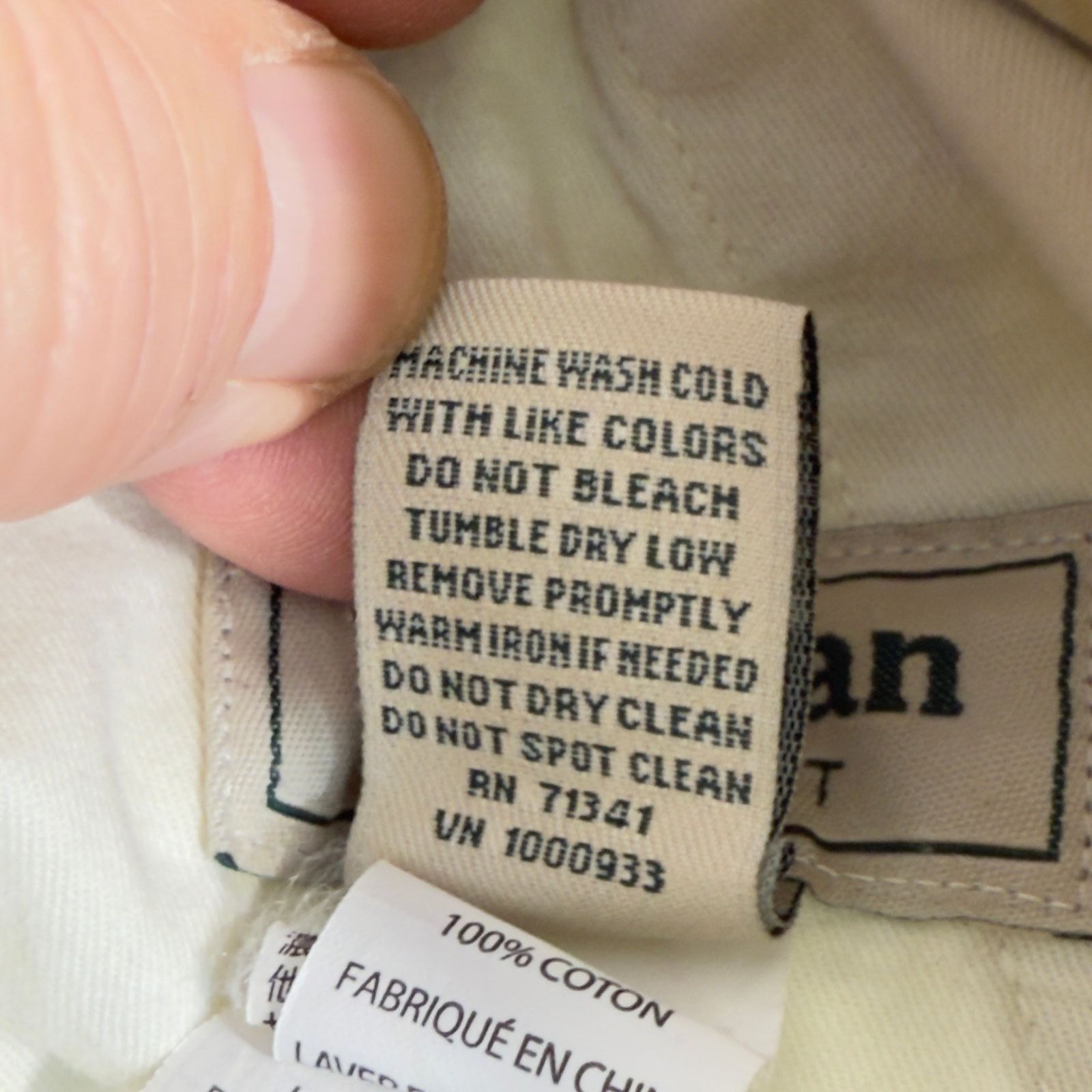 L.L. Bean LL Bean Classic Fit Cargo Pant W33 L30 301315 Cream Tropic Size US 33 - 11 Thumbnail