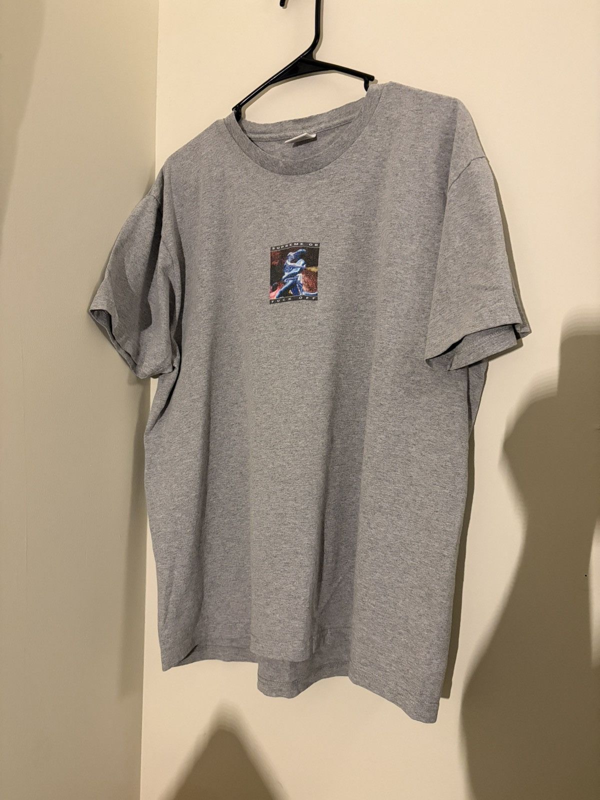 Supreme Supreme SS17 Fuck Off Tee (Grey) Size US XL / EU 56 / 4 - 1 Thumbnail