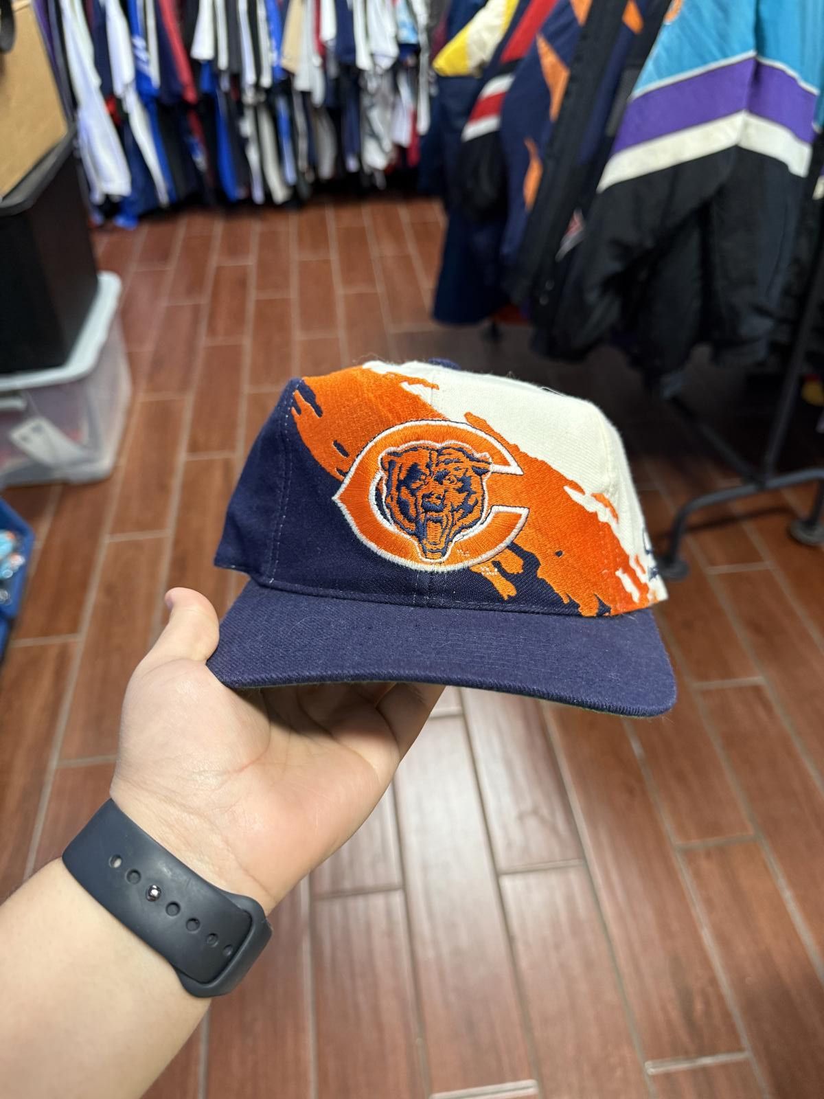 90s Vintage Chicago Bears Snapback Logo 7 Hat