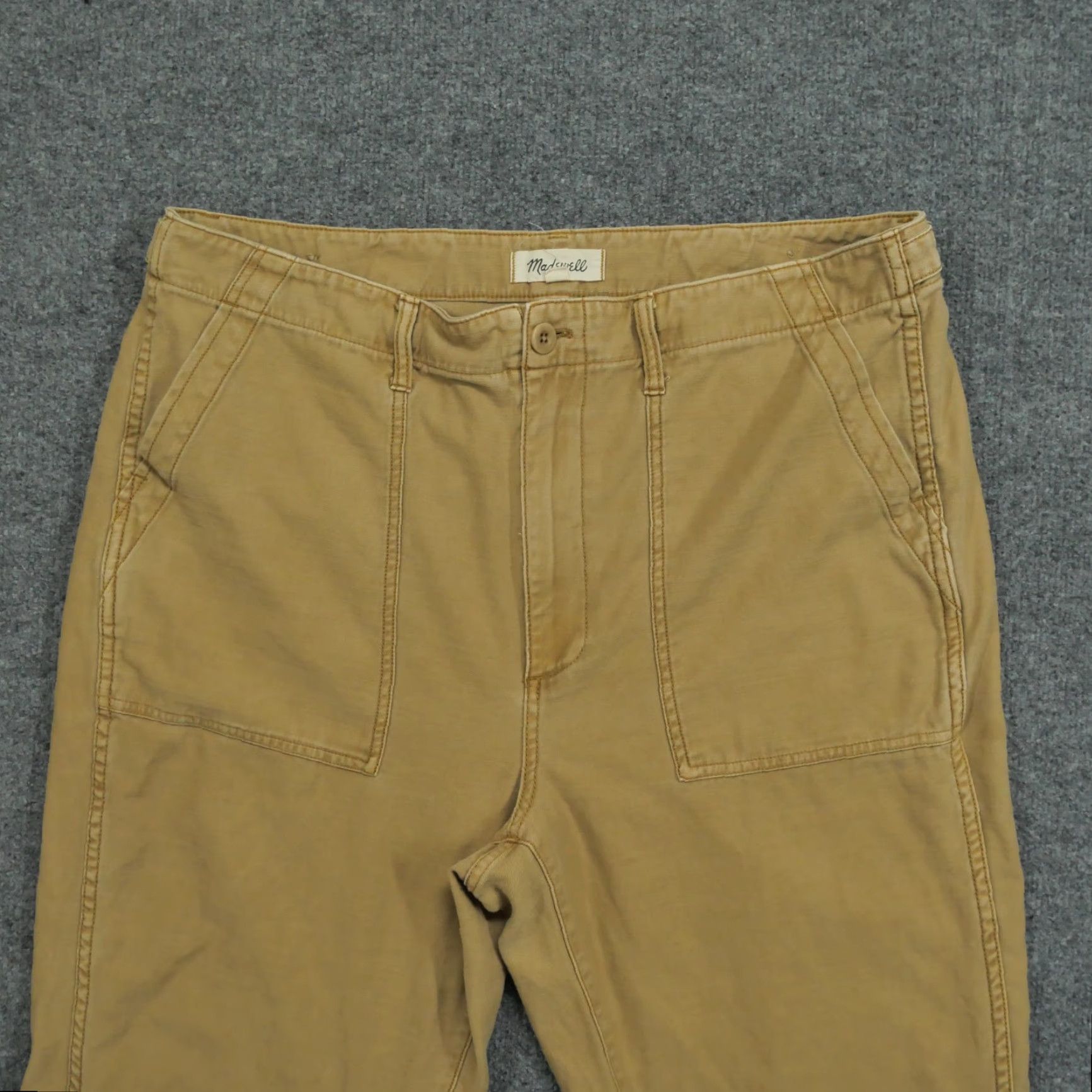 Madewell Madewell Pants Womens 32 Tan Brown Military Cropped 38x25 Pants Cropped Casual Classic Regular Brown Madewell Womens 32 25 in Inseam 25 Size 24" / US 00 / IT 34 - 2 Thumbnail