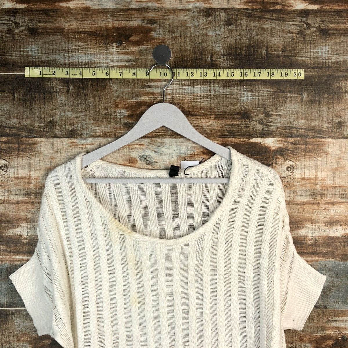 Homespun Knitwear × Japanese Brand D-Loop White Knitwear #A1660 Size M / US 6-8 / IT 42-44 - 4 Thumbnail